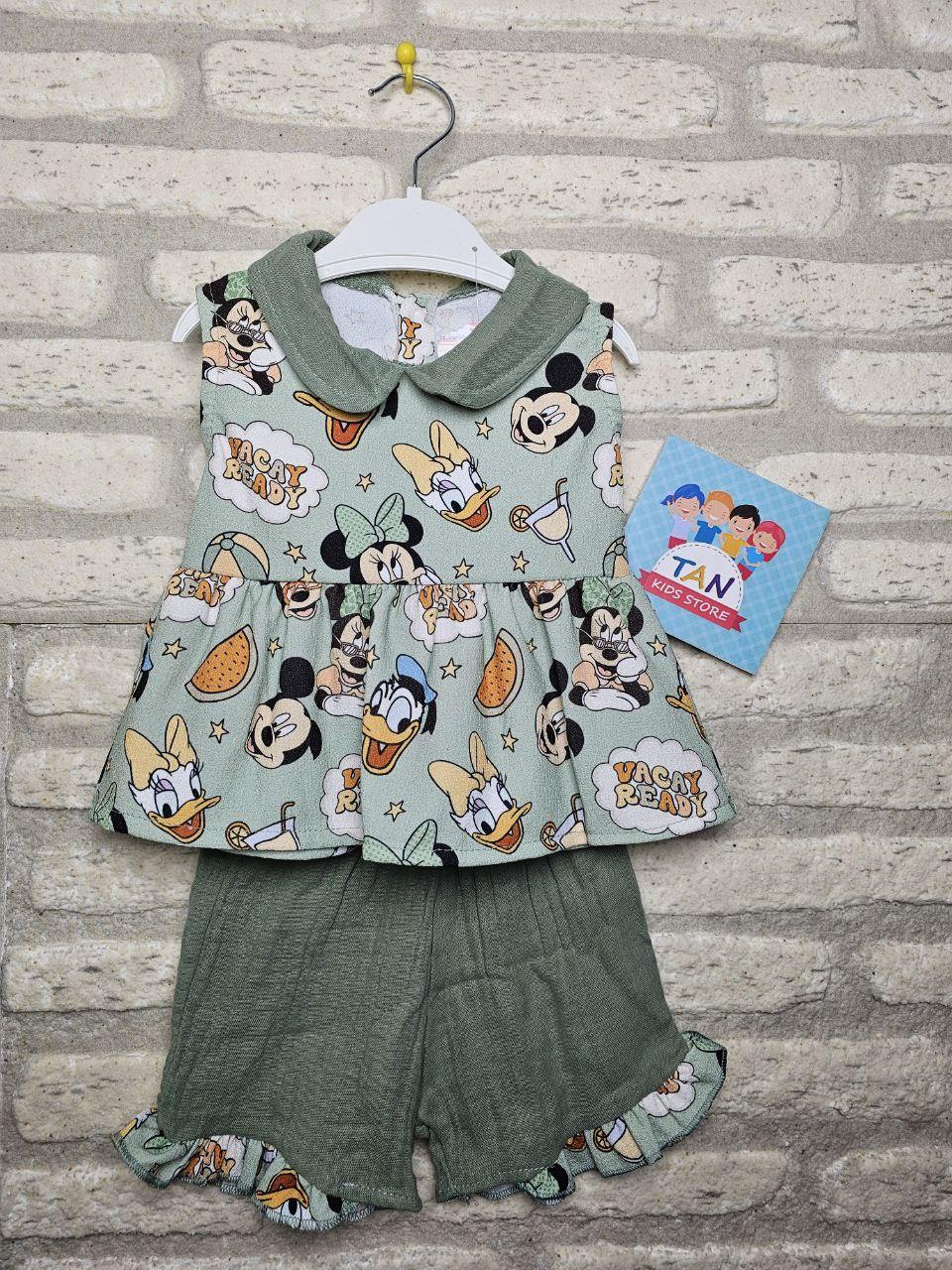 Mickey Mouse Eteği Fırfırlı 2'li Takım