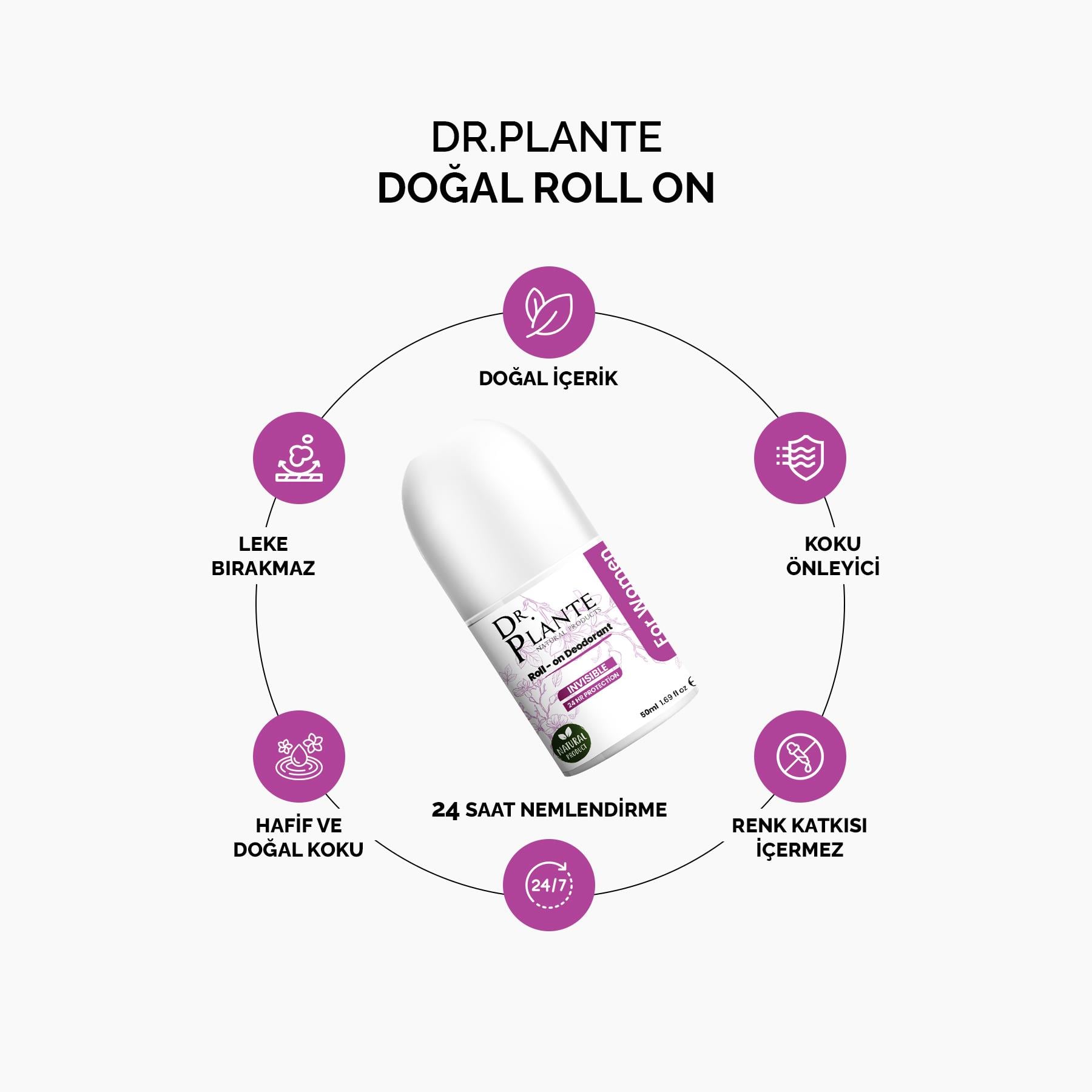 Doğal Roll On - Kadın - 50 ML