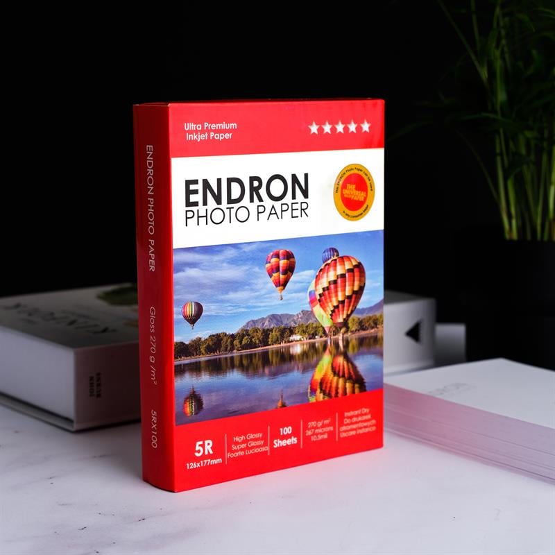 Endron Photo Paper 5R Glossy-Parlak (13X18cm) 100'lük 270g