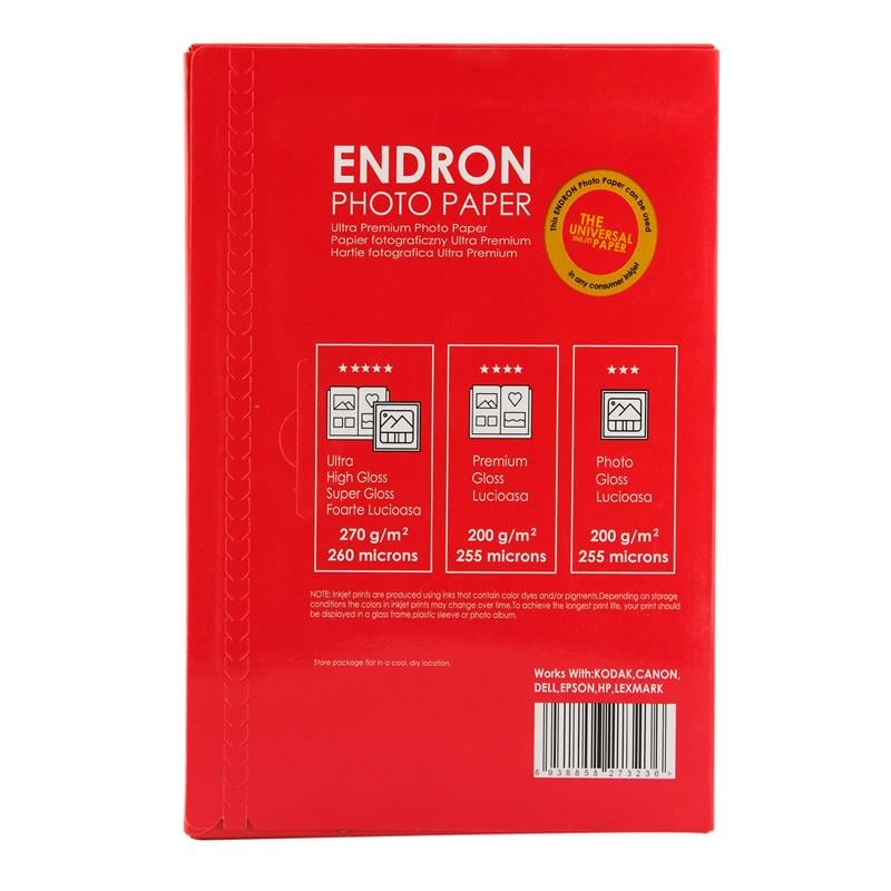 Endron Photo Paper 5R Satin-Mat (13X18cm) 100'lük 270g