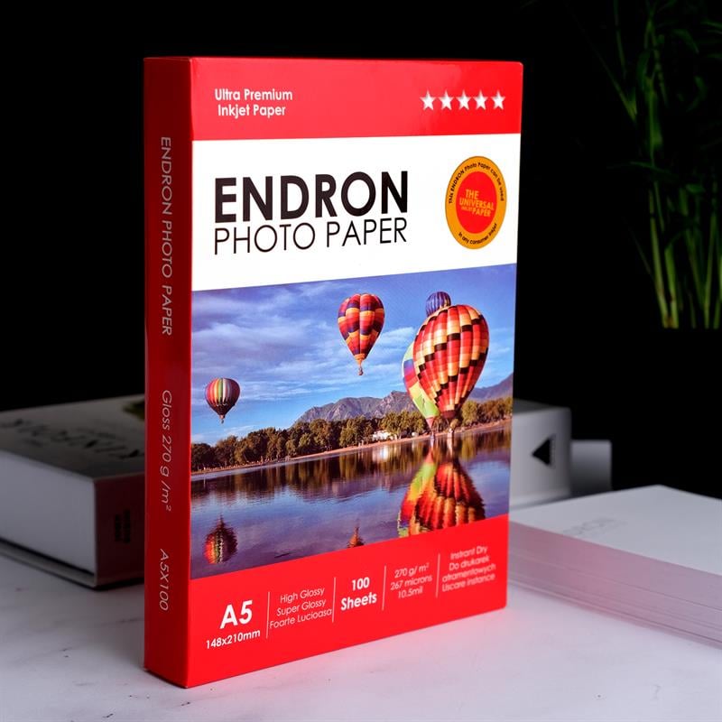 Endron Photo Paper A5 Glossy-Parlak (15X21cm) 100'lük 270g
