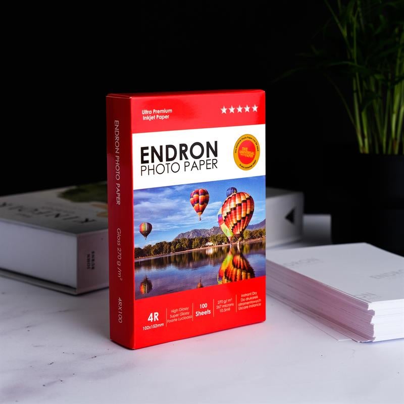 Endura Photo Paper 4R Glossy-Parlak (10X15cm) 100'lük 270g