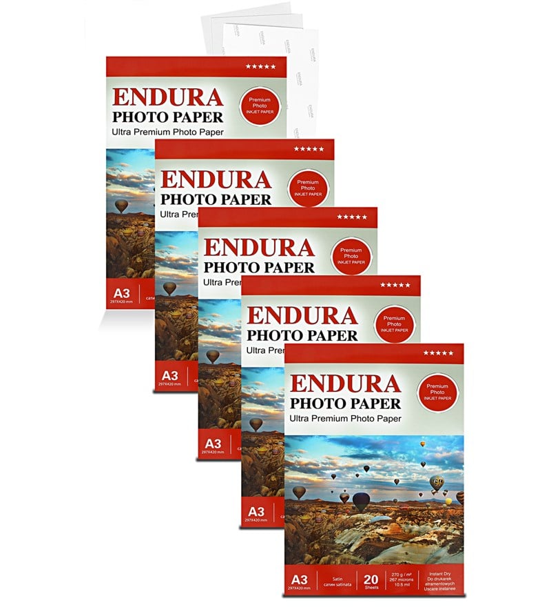 Endura Photo Paper A3 Satin-Mat (30X40cm) 20'lik 270g