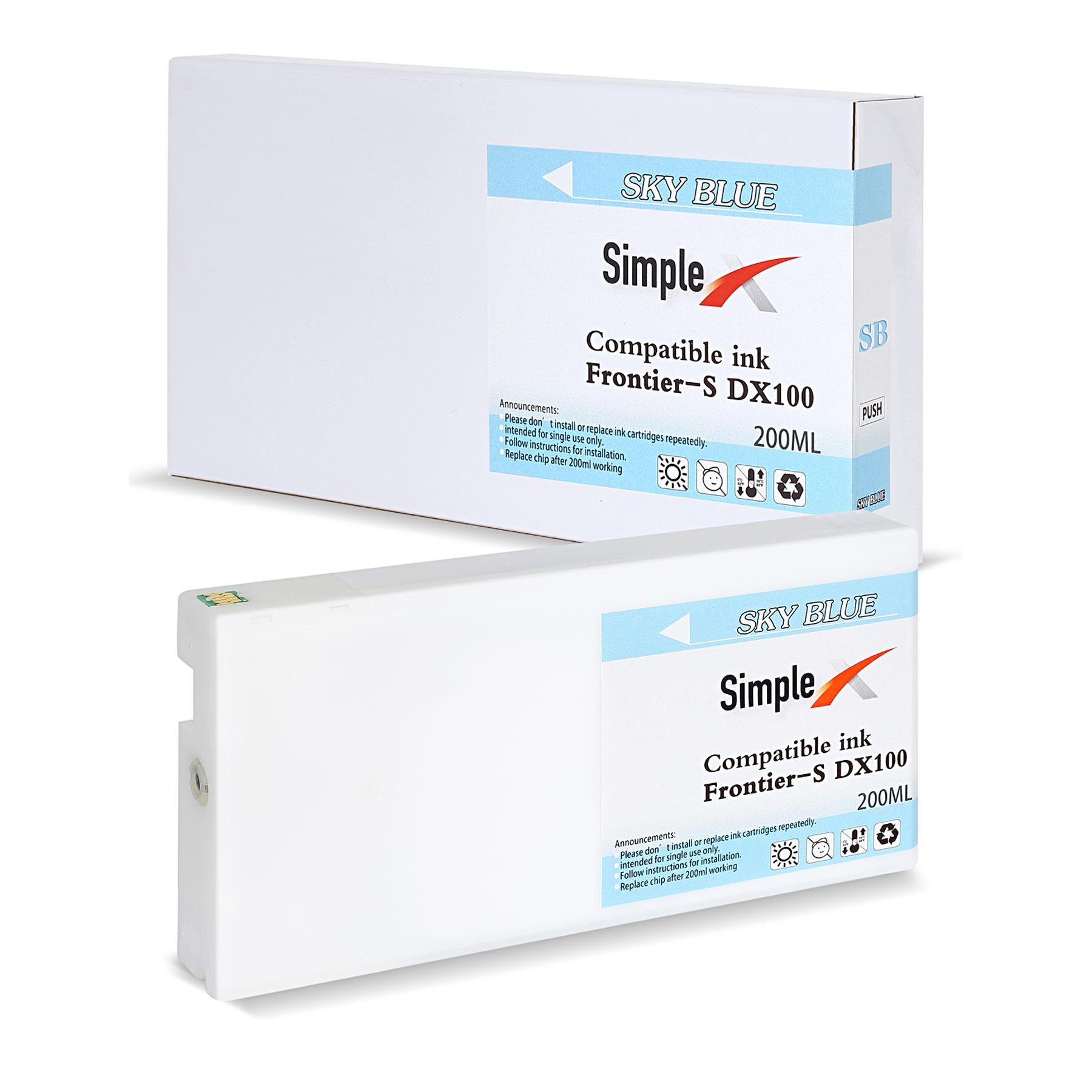 Simplex compatible ink frontier- S DX100(Sky blue)