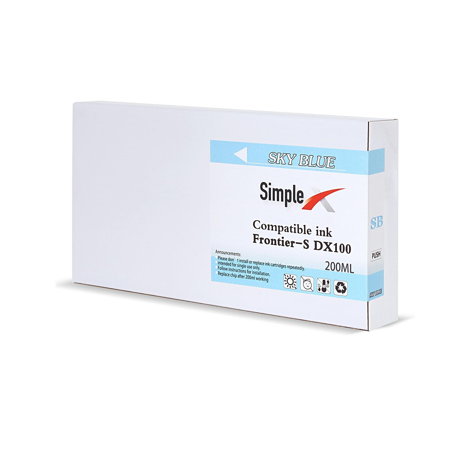 Simplex compatible ink frontier- S DX100(Sky blue)