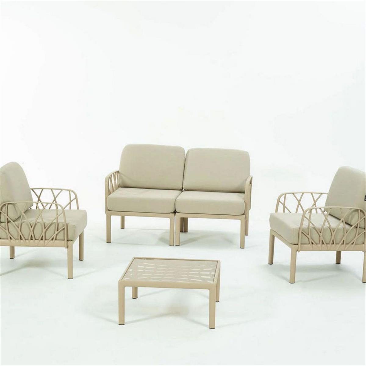 Novussi 2+1+1 Orta Sehpalı Garda Sofa Bahçe Oturma Grubu (0019-10-228-99-000071)