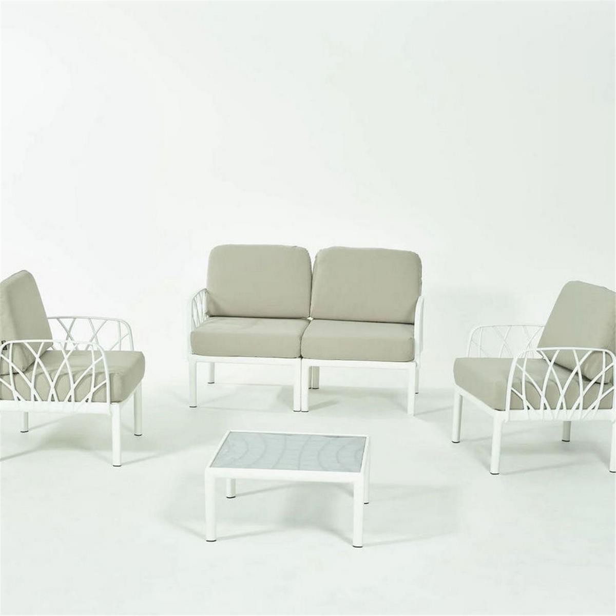 Novussi 2+1+1 Orta Sehpalı Garda Sofa Bahçe Oturma Grubu (0019-10-228-99-000071)