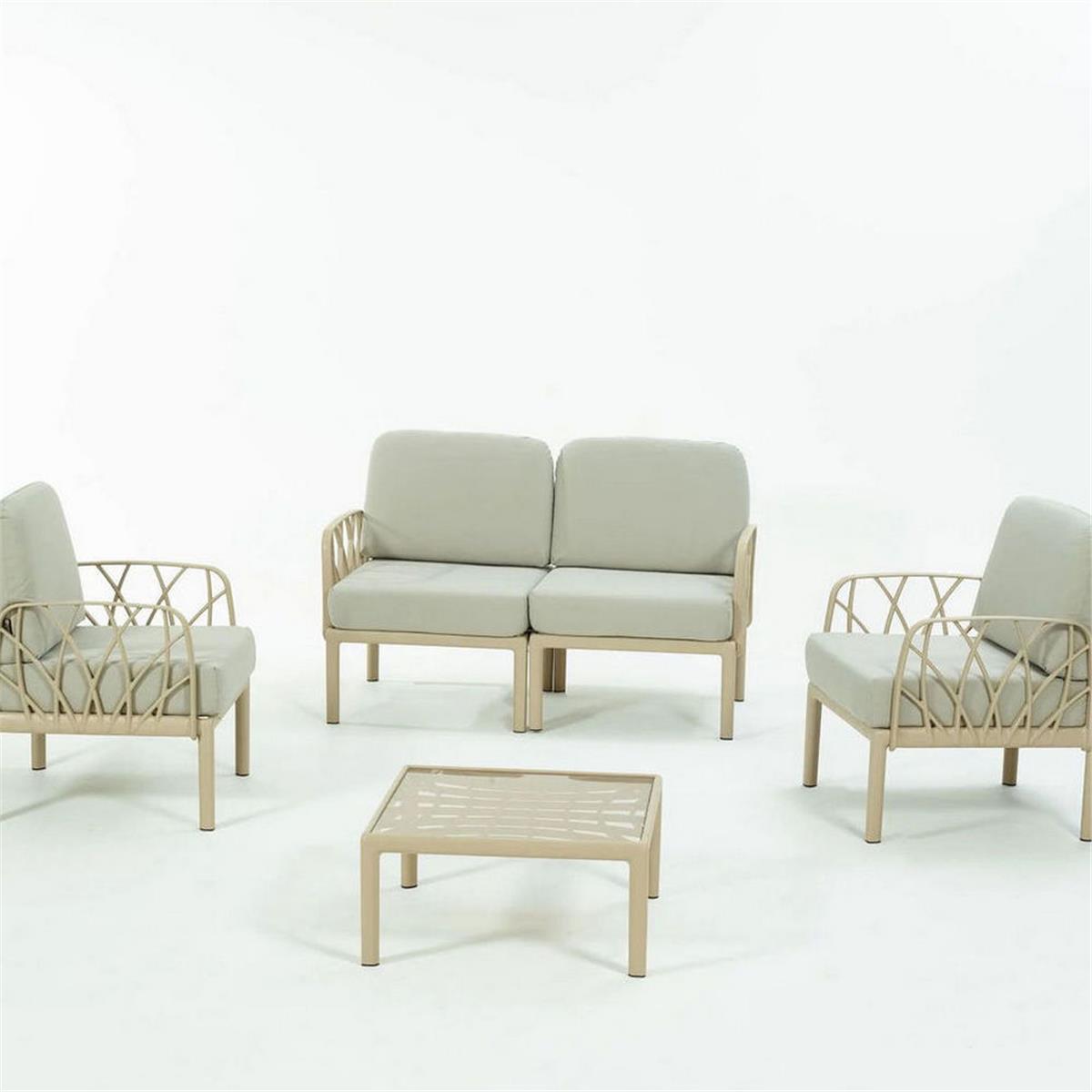 Novussi 2+1+1 Orta Sehpalı Garda Sofa Bahçe Oturma Grubu (0019-10-228-99-000071)