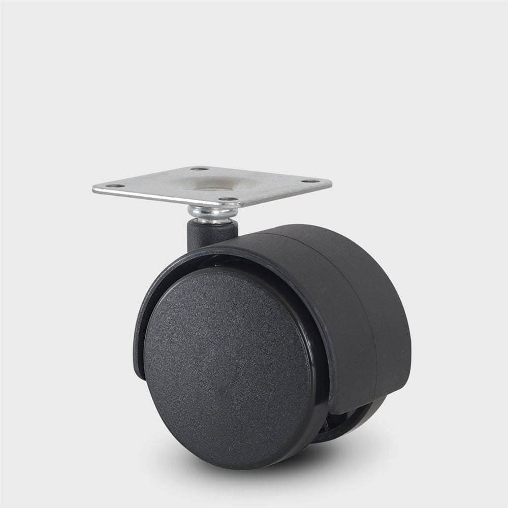 Burak Siyah 50 mm Tablalı Plastik Tekerlek (0502MMS)