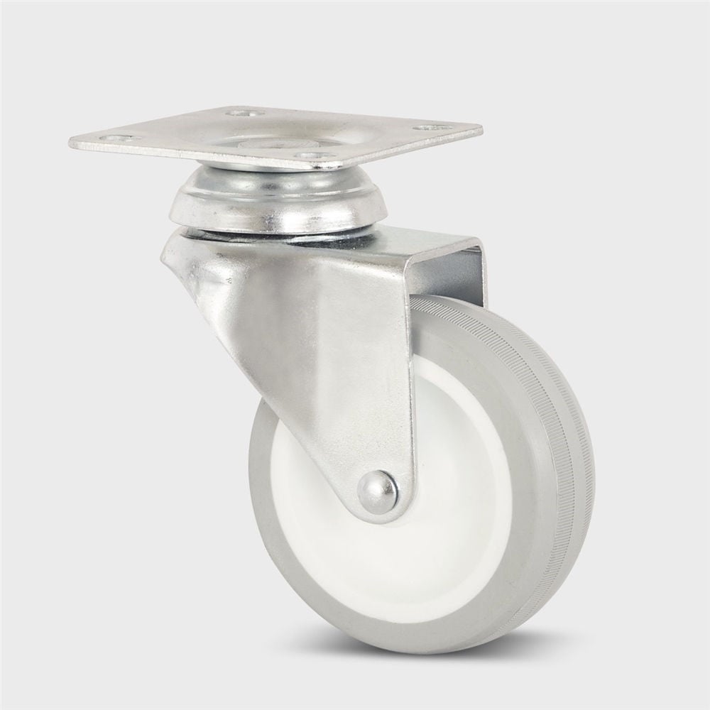 Burak Gri 75 mm Tablalı Çift Sıra Bilyalı Tekerlek (0752ZHG)