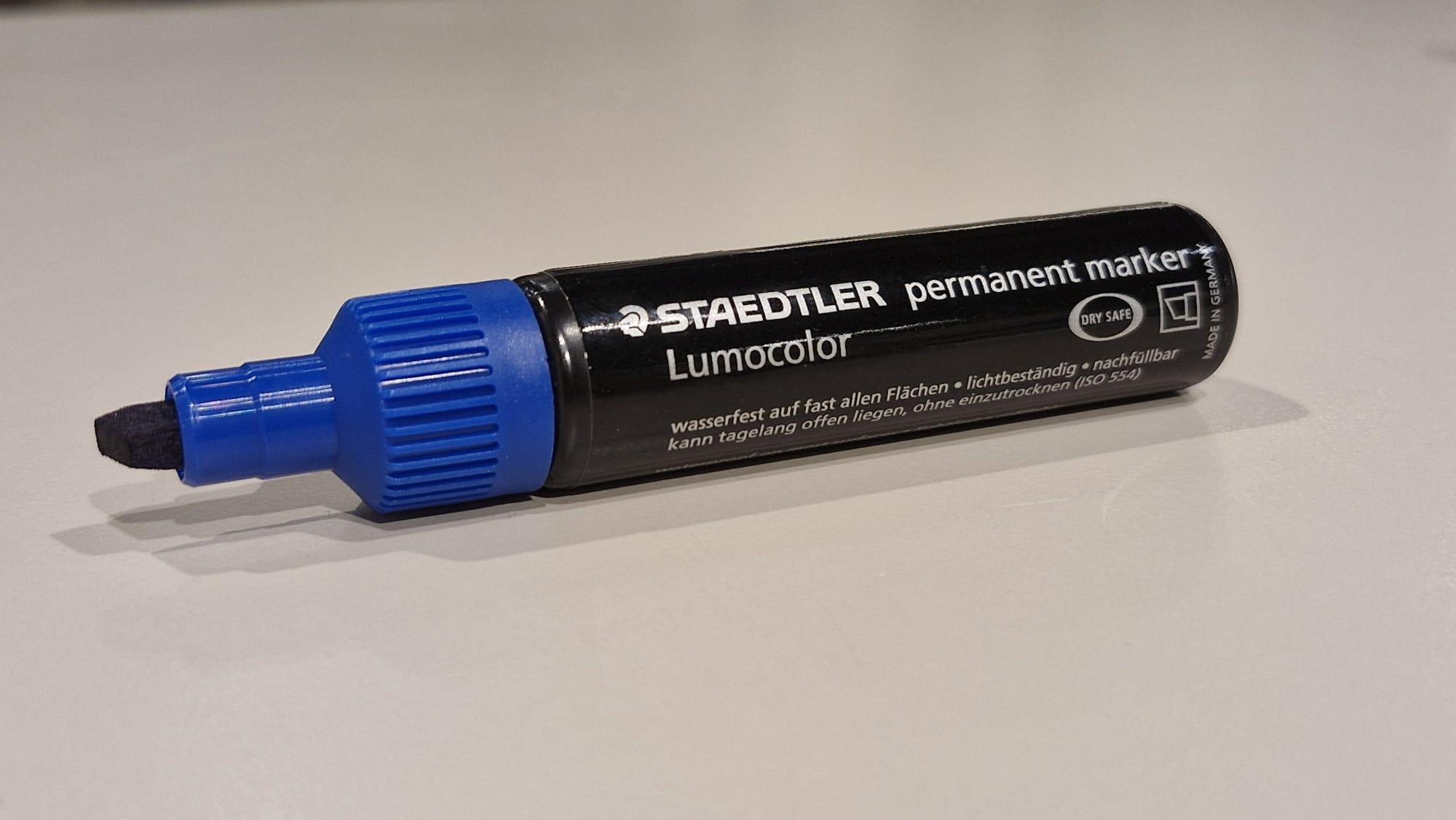 Staedtler Mavi Kesik Uç Lumocolor Permament (1-385-3)