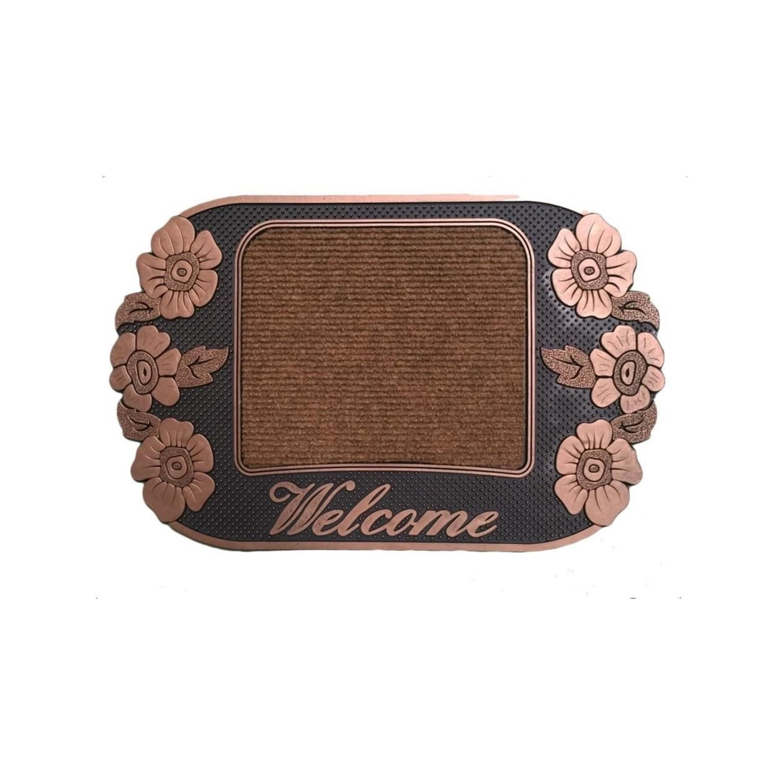Giz Home 40x60 cm Modern Halılı Kapı Paspası (103MD0BOF2062)