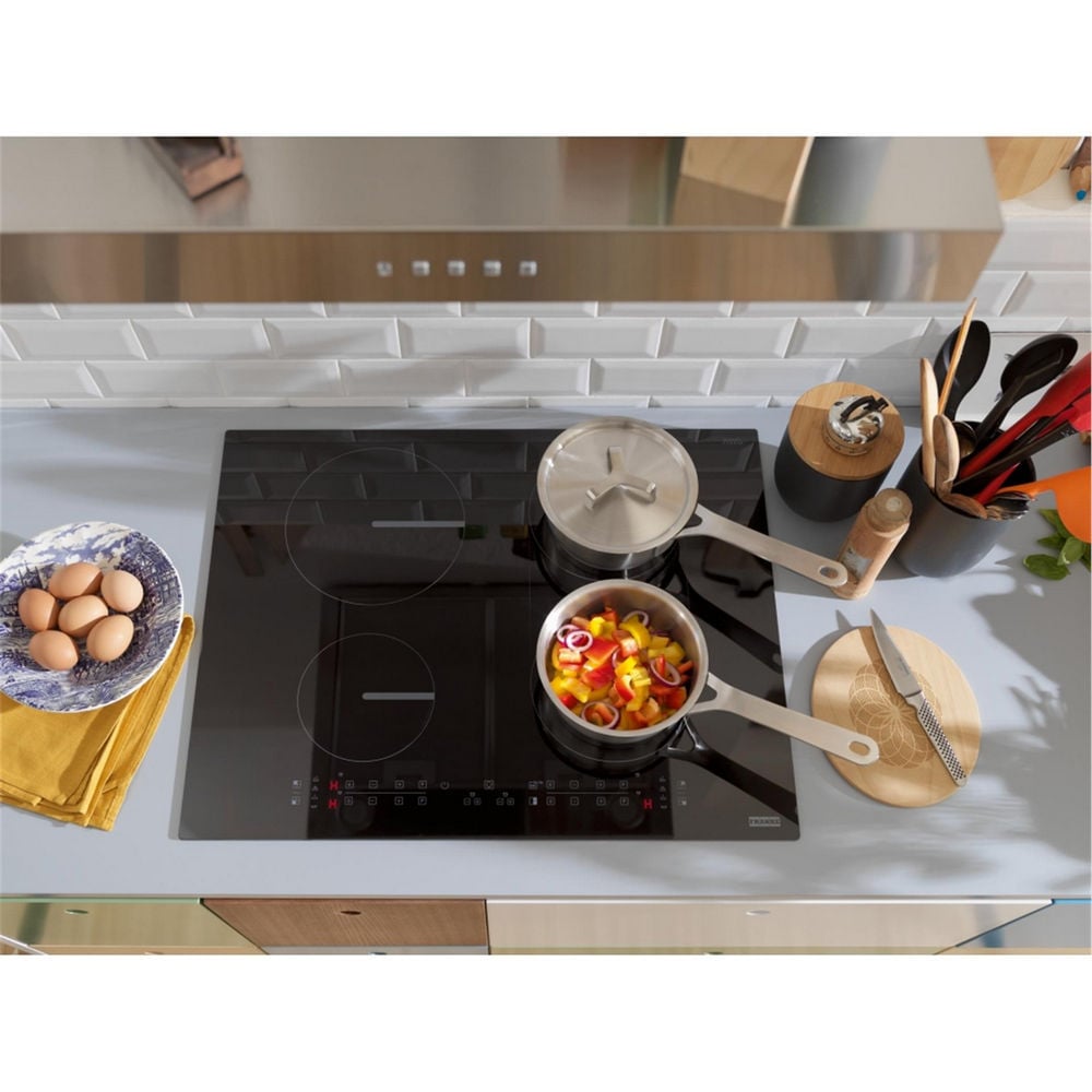 Franke Siyah Cam Smart FSM 65 cm 4 Gözlü İndiksiyonlu Ankastre Ocak (108.0606.108)