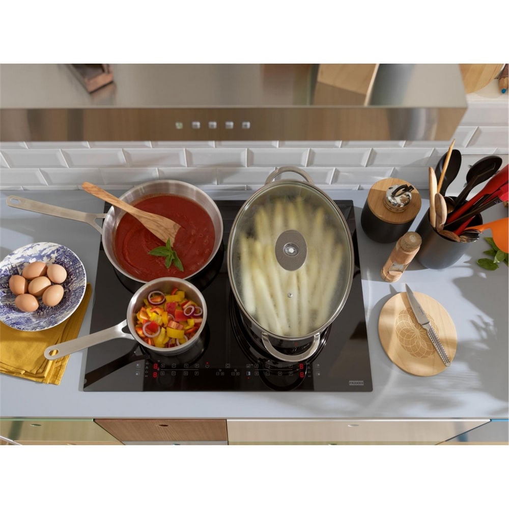 Franke Siyah Cam Smart FSM 65 cm 4 Gözlü İndiksiyonlu Ankastre Ocak (108.0606.108)