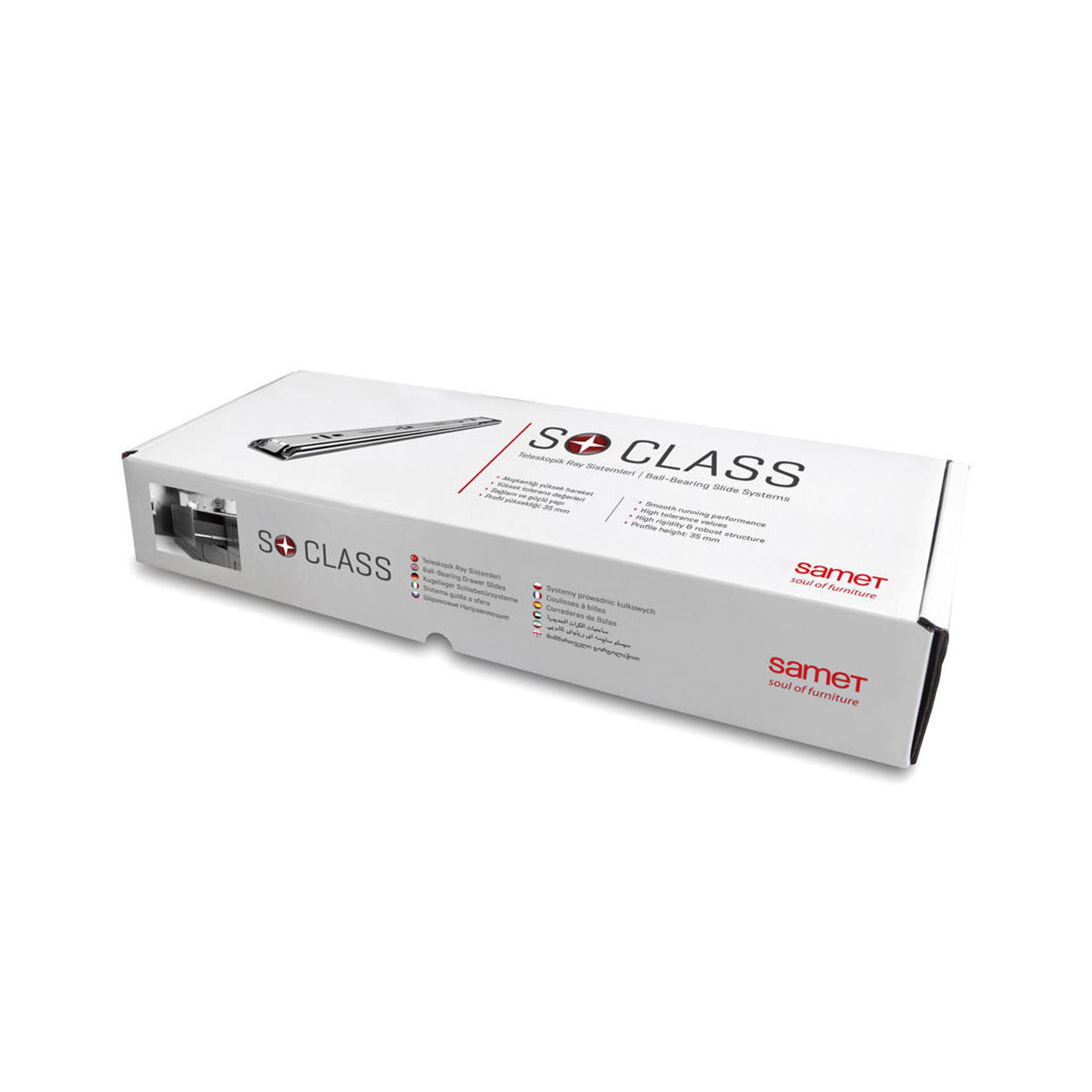 Samet Kaplama 46x650 mm 30 Kg So Class Tam Açılım Frenli Ray (11662159000)