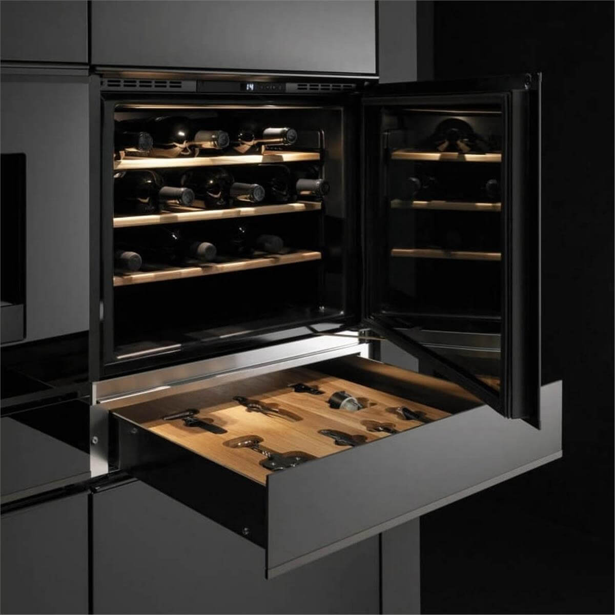 Franke Siyah Mythos FMY 14 WCRD BK Şaraplık Ankastre Aksesuar Çekmecesi (131.0694.161)