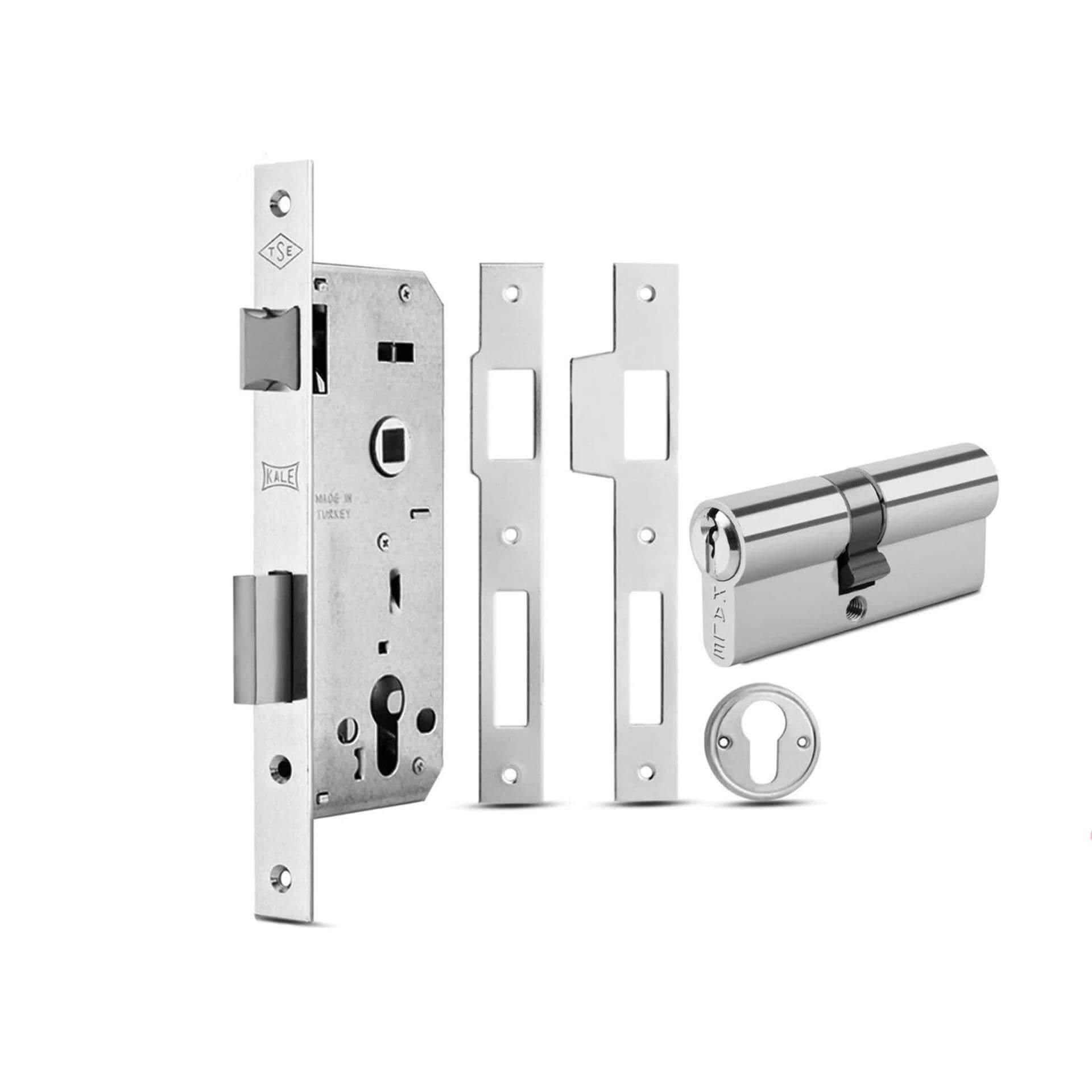 KALE Kilit Nikel 45 mm Silindirli Daire Kilidi (152R4500260)