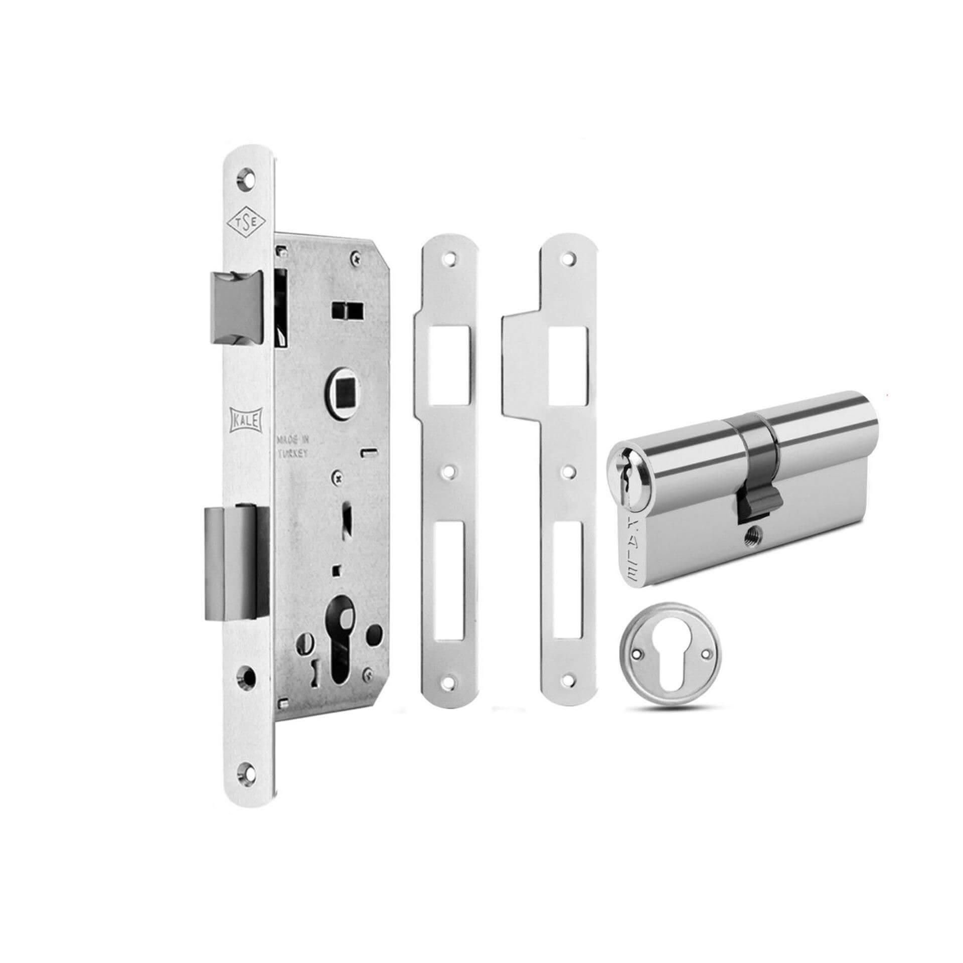 KALE Kilit Nikel 45 mm Oval Silindirli Daire Kilidi (152R4500261)