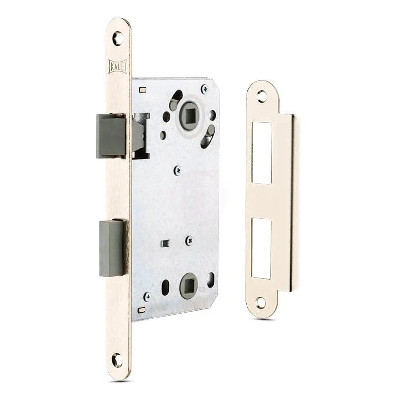 KALE Kilit Nikel 50 mm Plastik Mandallı Banyo - WC Gömme Sessiz Kapı Kilidi (22900000001)