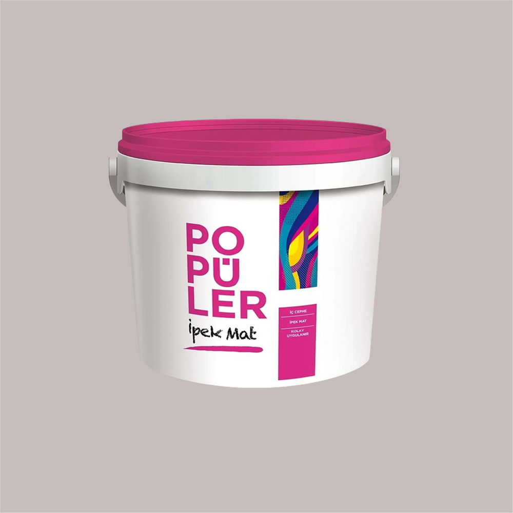 Polisan 4002 - Doğal Gri - Cİ-6203 3,5 Kg Popüler Silikonlu İpek Mat İç Cephe Boyası (23E00011000)