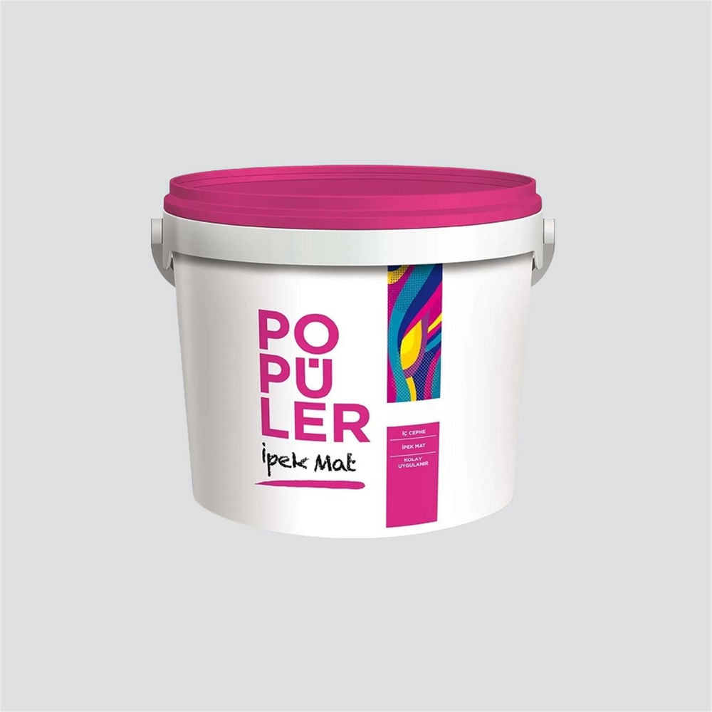 Polisan 4473 - Dingin Gri - Cİ-7601 10 Kg Popüler Silikonlu İpek Mat İç Cephe Boyası (23E00011600)