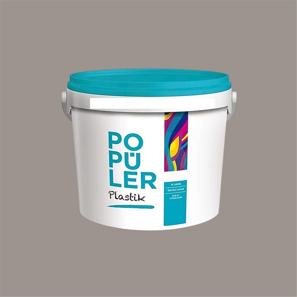 Polisan 4003 - Zengin Gri - Cİ-6204 20 Kg Popüler Plastik İç Cephe Boyası (23F00012000)