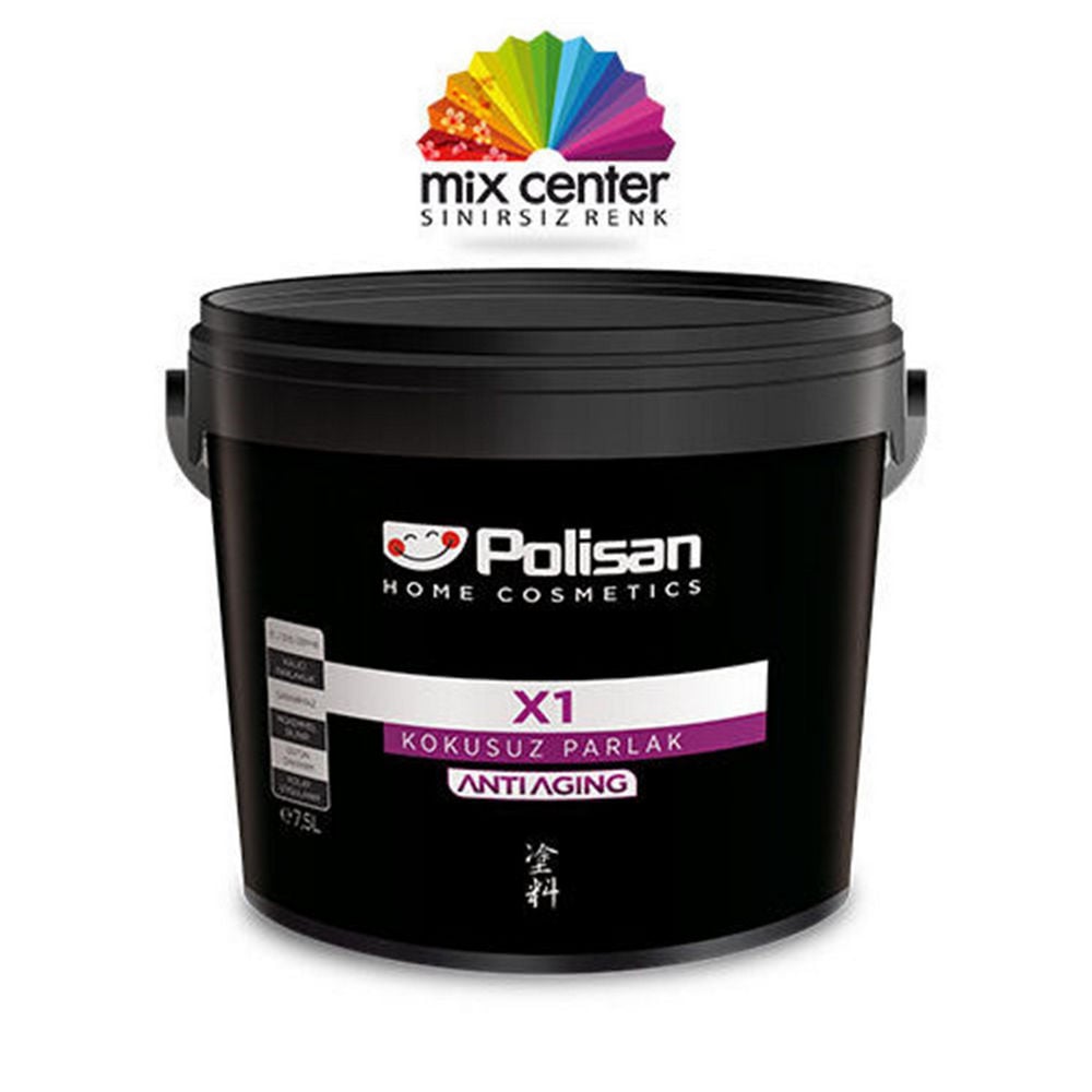 Polisan Beyaz 2,5 Litre X1 Anti Aging Kokusuz Parlak Ahşap ve Metal Boyası (26400011000)