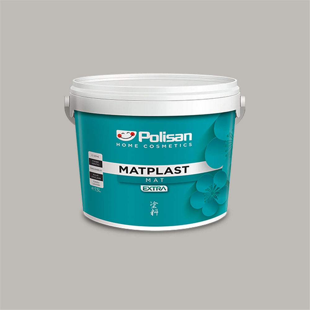 Polisan 4483 - Sakin Gri - Cİ-7622 2,5 Litre Matplast Extra İç Cephe Boyası (31400021000)