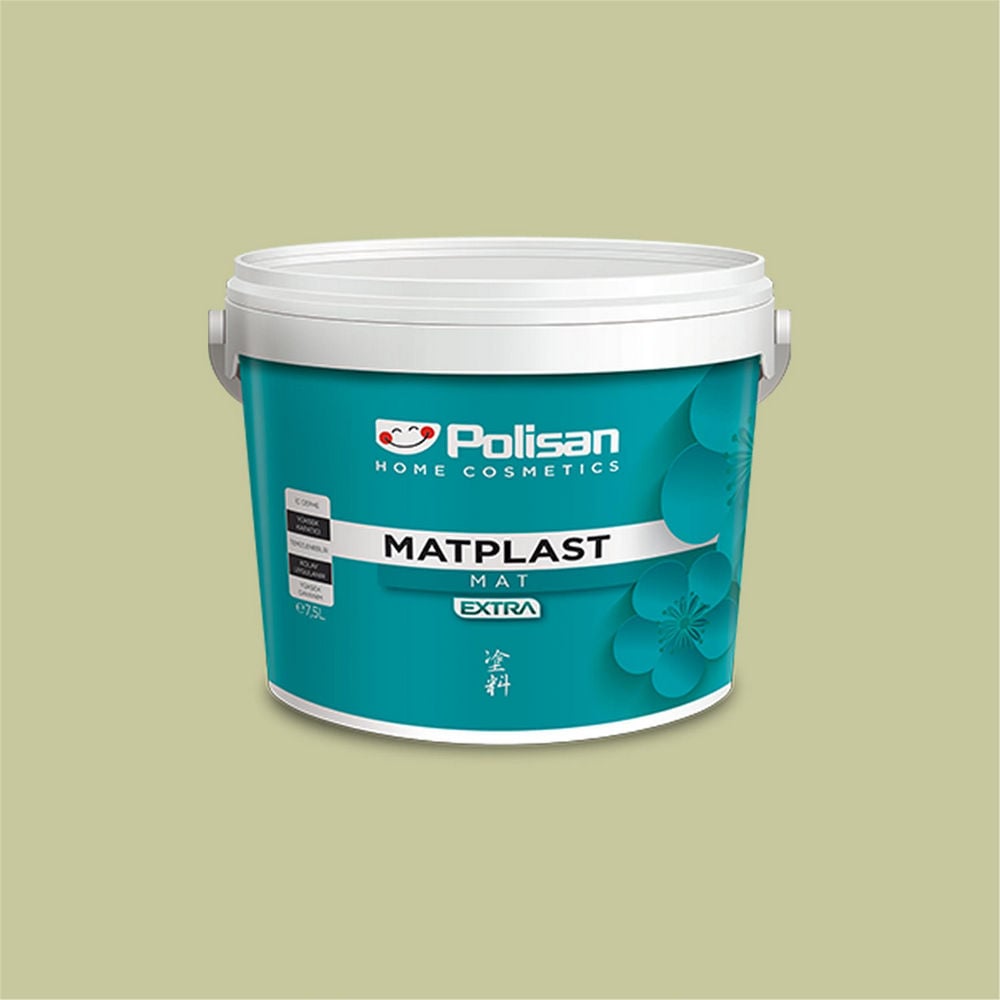 Polisan 4347 - Elegan Yeşil - Cİ-7334 7,5 Litre Matplast Extra İç Cephe Boyası (31400021600)