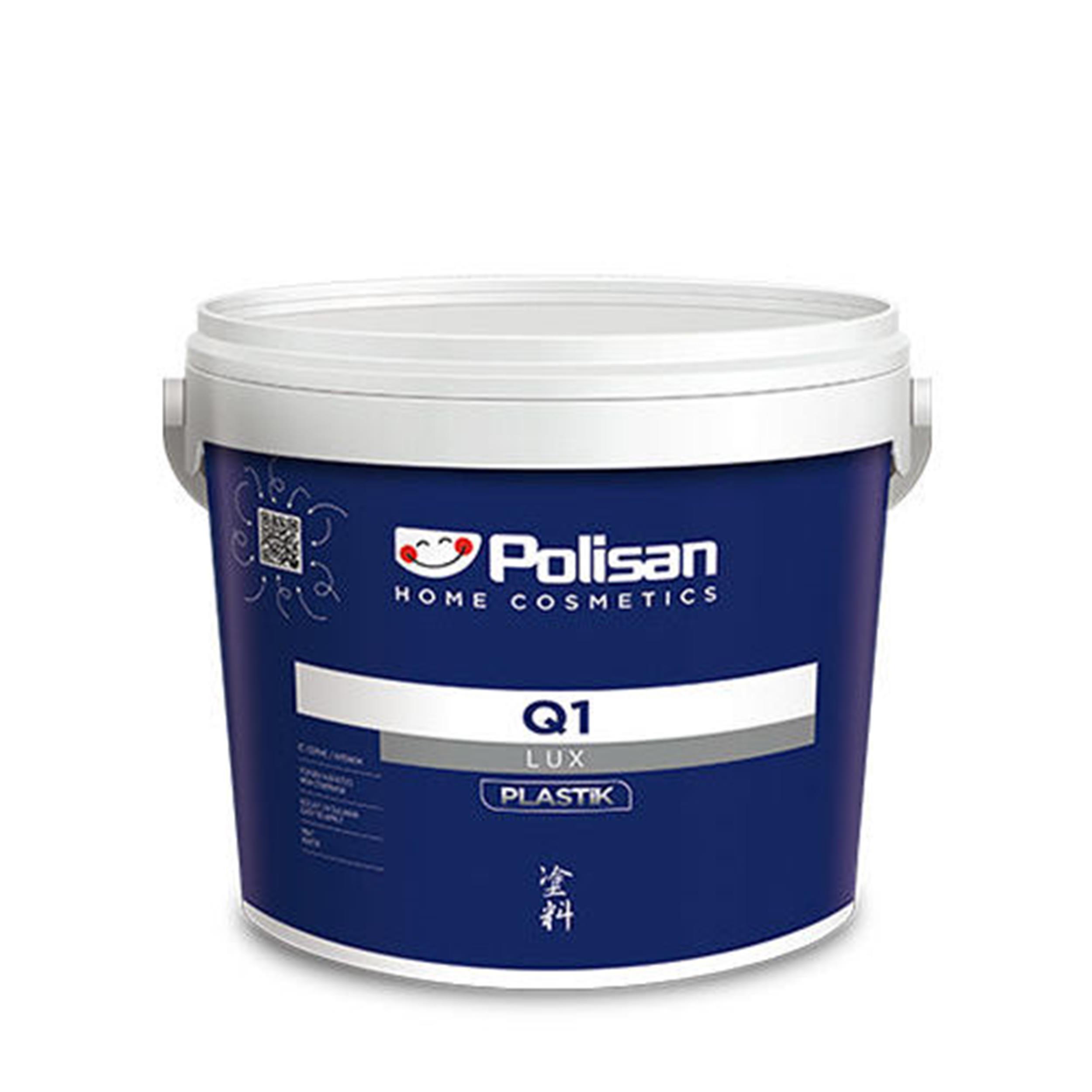 Polisan Siyah 15 Litre Q1 Lüx Plastik İç Cephe Boyası (31A00002200)