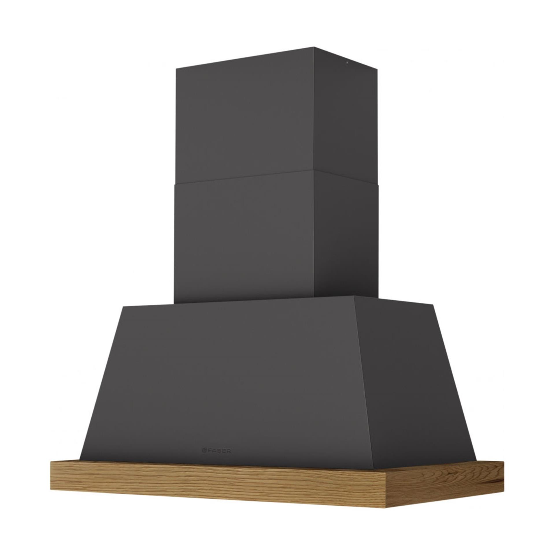 Faber Mat Siyah Thea Isola 80 cm Ada Tipi Davlumbaz (321.0517.782)