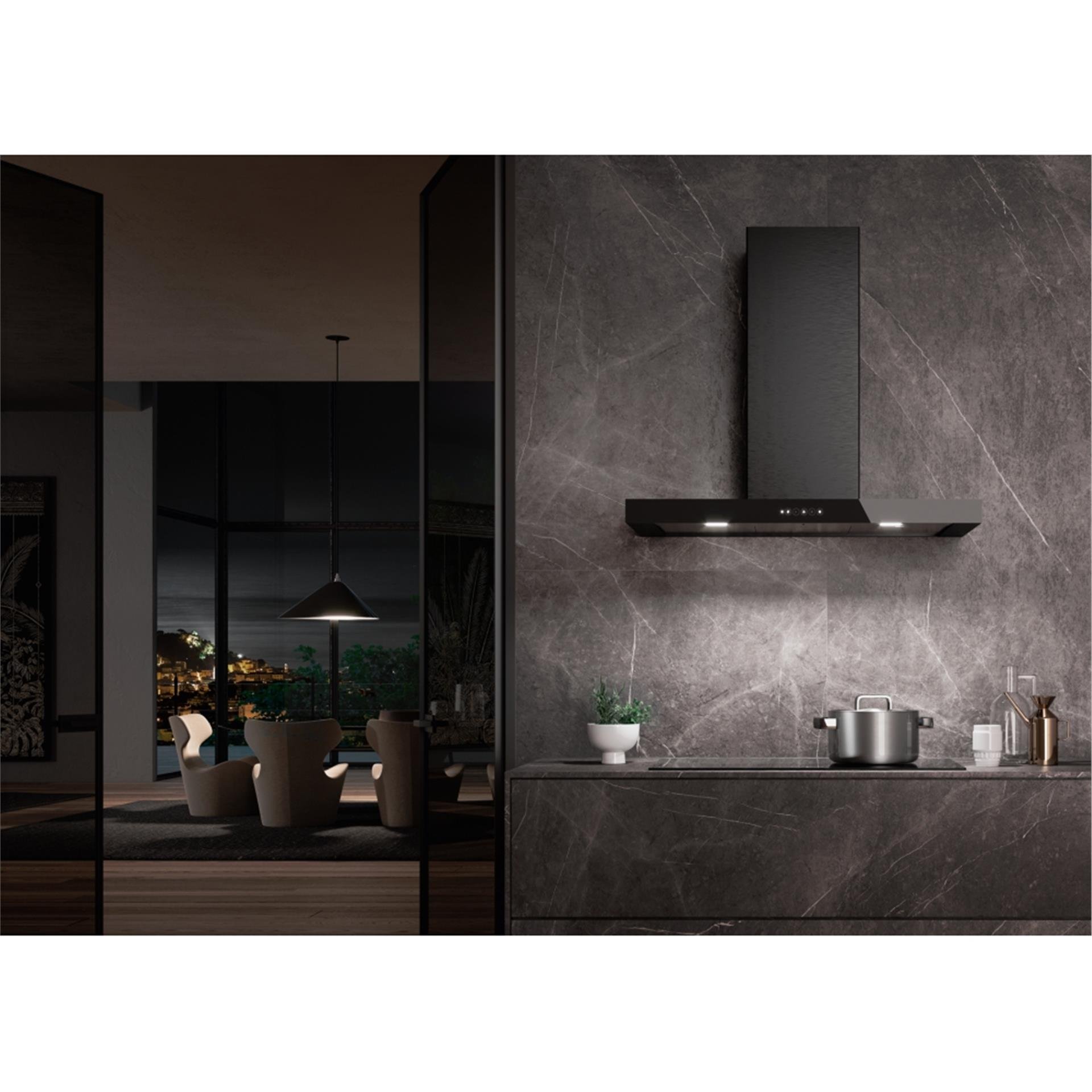 Faber Siyah 90 cm Ada Tipi Ankastre Davlumbaz (325.0652.937)