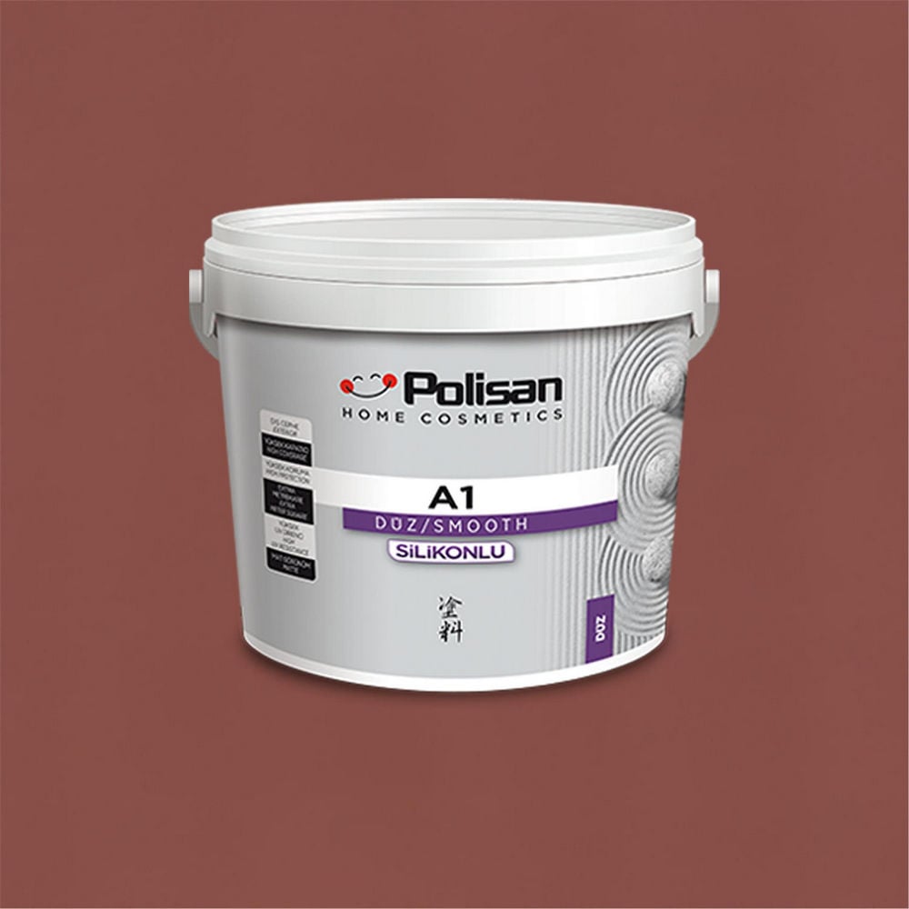 Polisan 729 - Tuğla - CD-8013 15 Litre A1 Silikonlu Dış Cephe Boyası (37200042200)