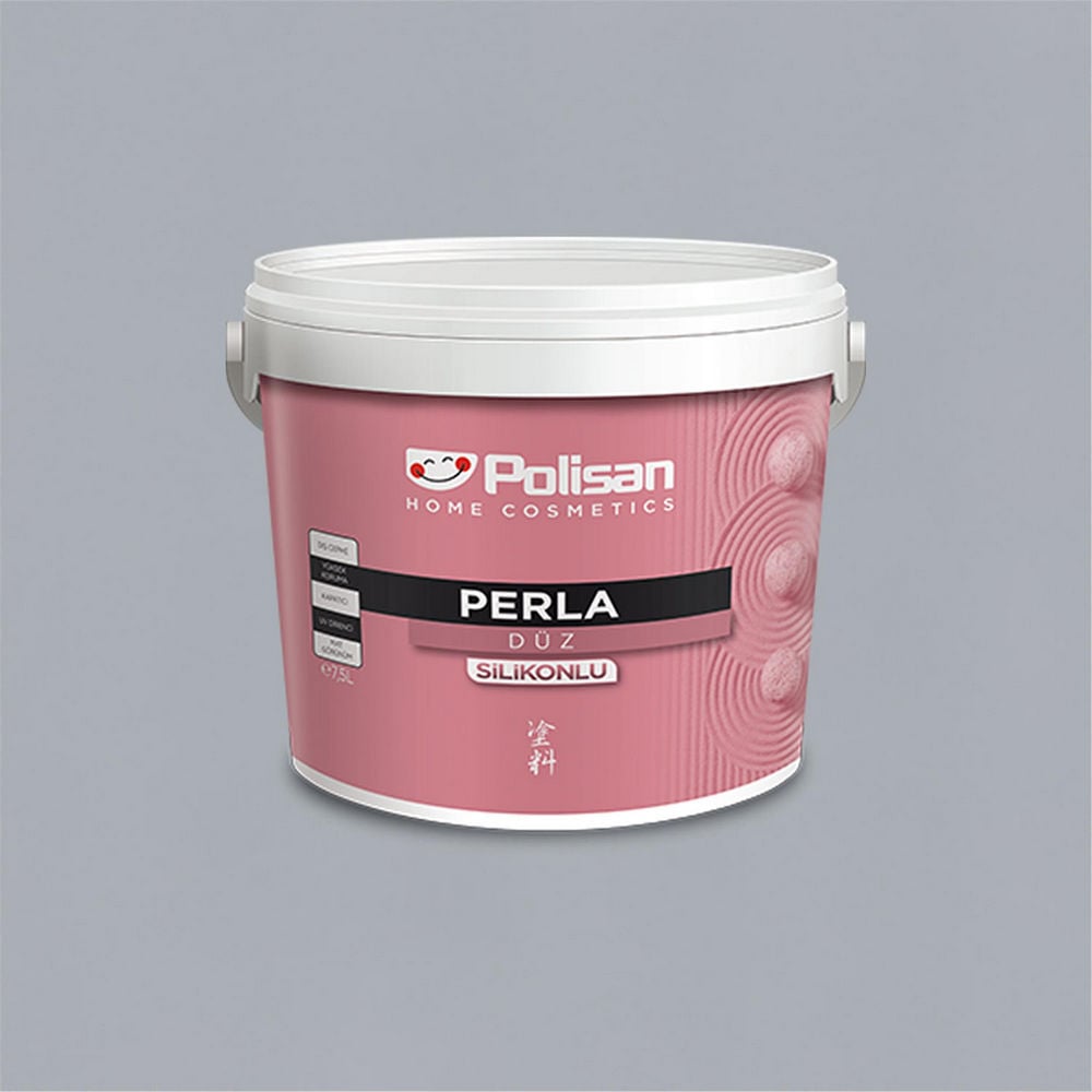 Polisan 4932 - Bulut Grisi - CD-8205 2,5 Litre Perla Silikonlu Dış Cephe Boyası (38100011000)