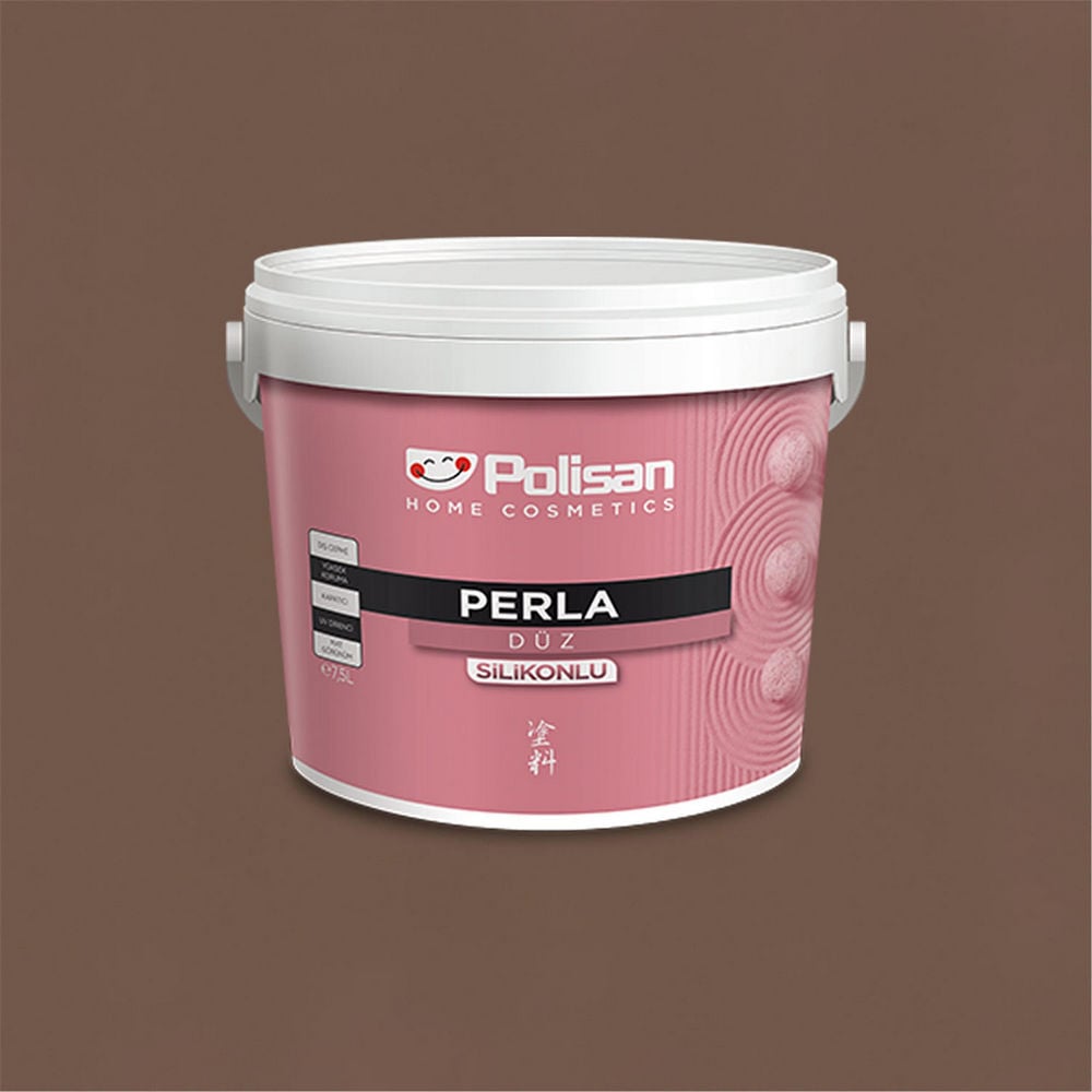 Polisan 4823 - Fındık Kabuğu - CD-8089 2,5 Litre Perla Silikonlu Dış Cephe Boyası (38100051000)