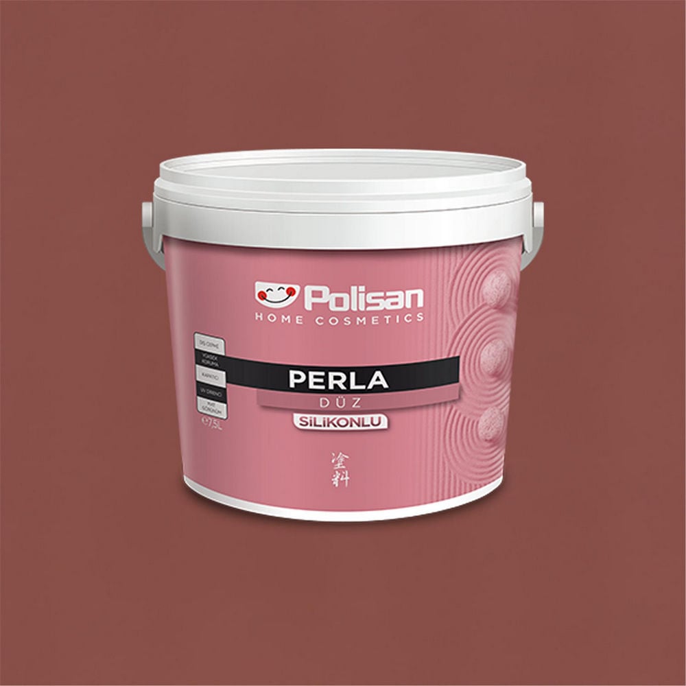 Polisan 729 - Tuğla - CD-8013 2,5 Litre Perla Silikonlu Dış Cephe Boyası (38100051000)