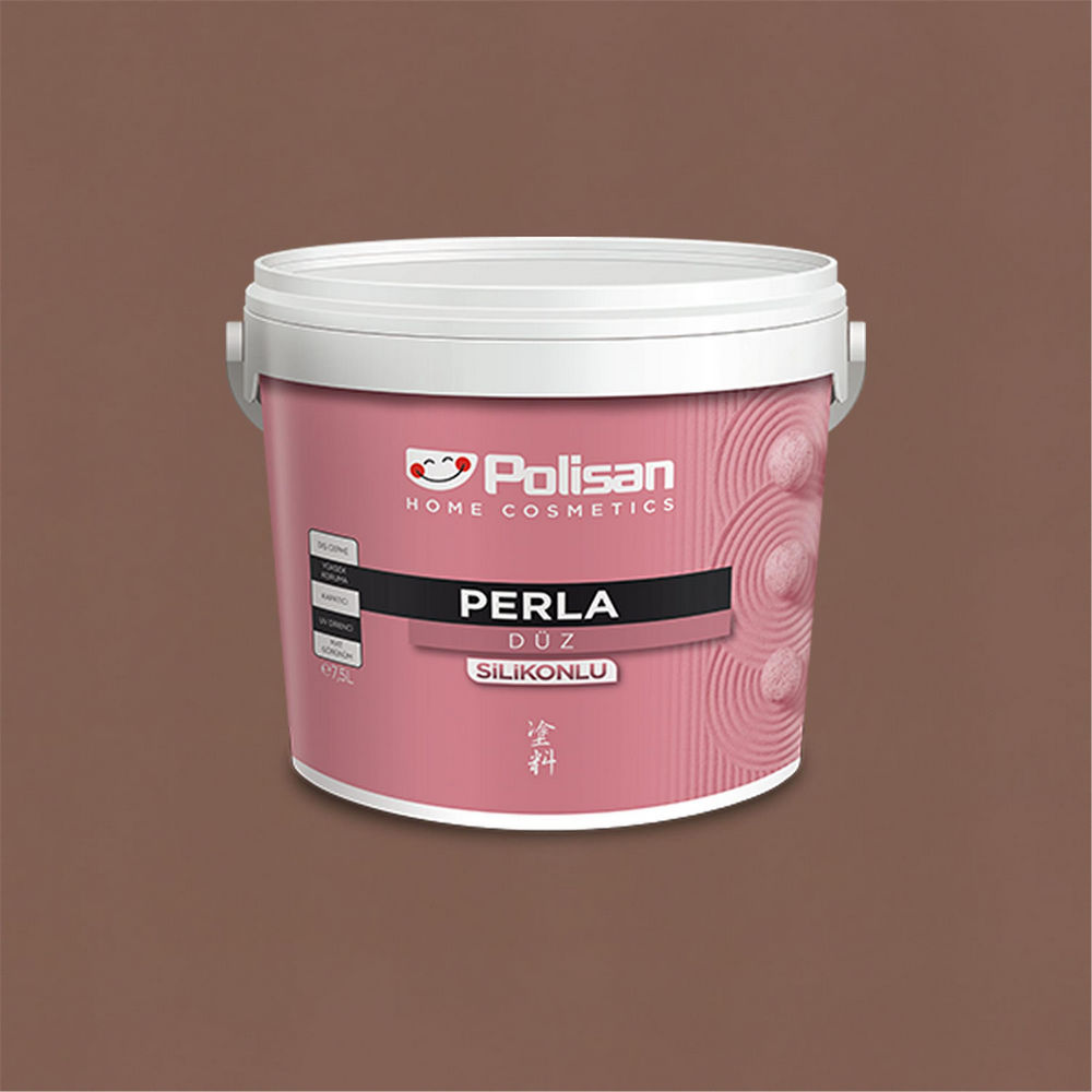 Polisan 730 - Çikolata - CD-8061 2,5 Litre Perla Silikonlu Dış Cephe Boyası (38100051000)