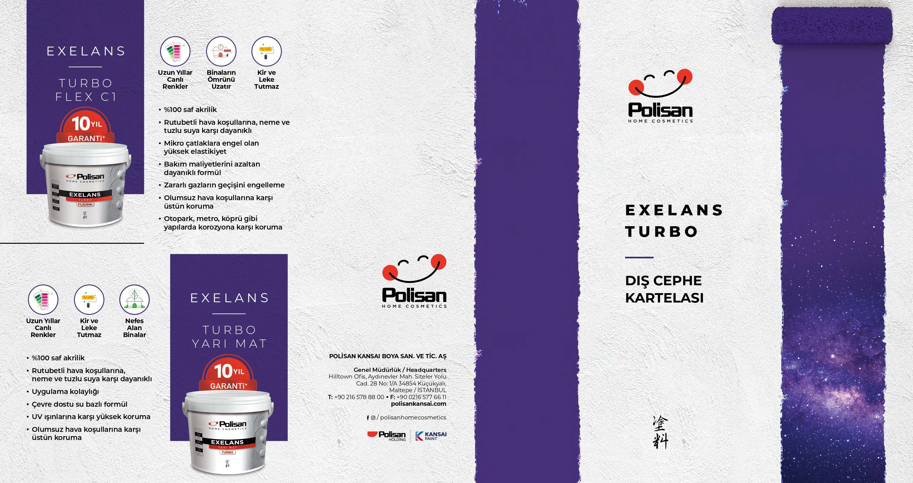Polisan Exelans Turbo Yarı Mat B2 Baz 2,5 L