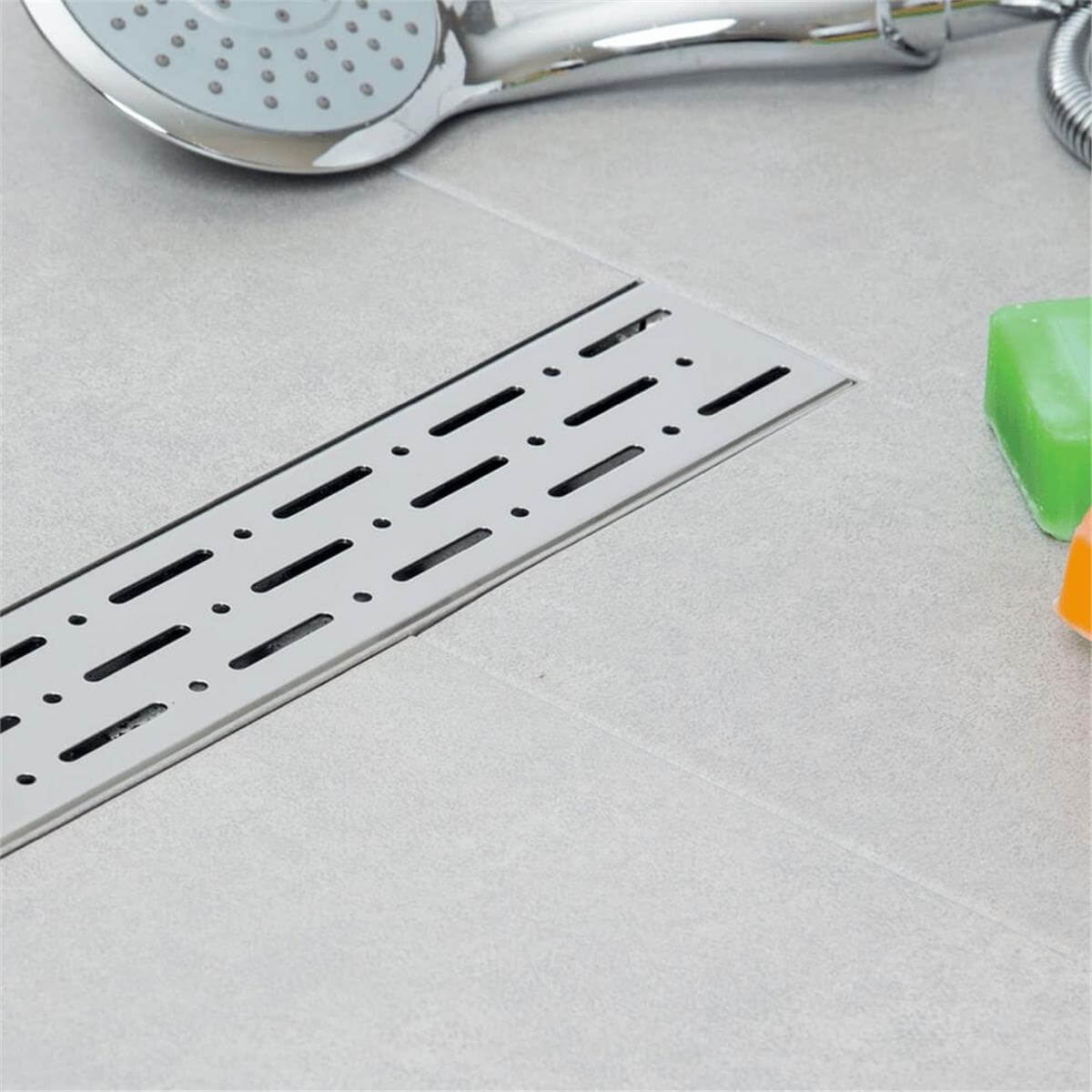 Maxiflow 40 cm Line Klasik Rain Yan Çıkışlı Duş Izgarası (4012.0Y050A.040.1)