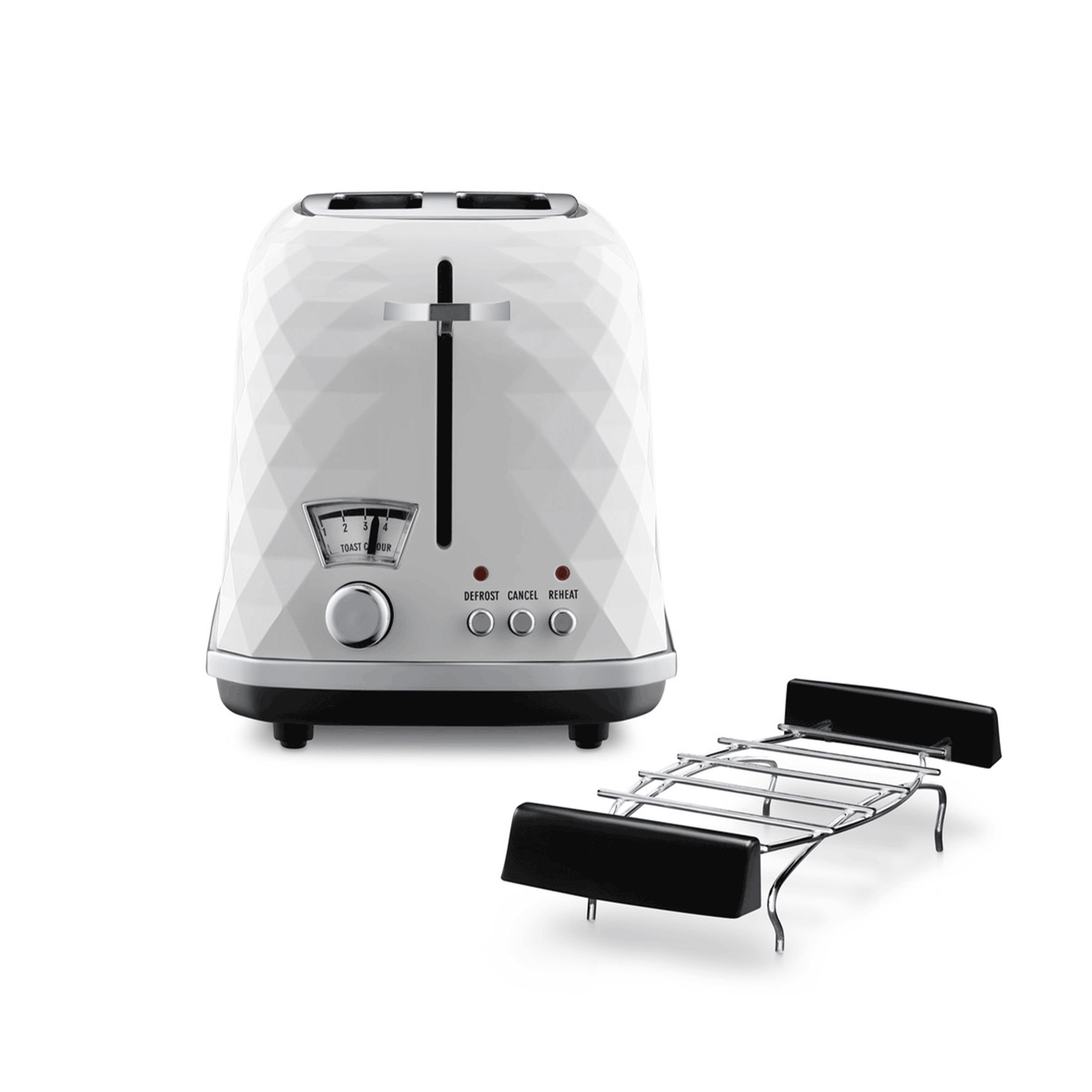 DeLonghi Beyaz Brillante İki Dilim Ekmek Kızartma Makinesi (42000013)