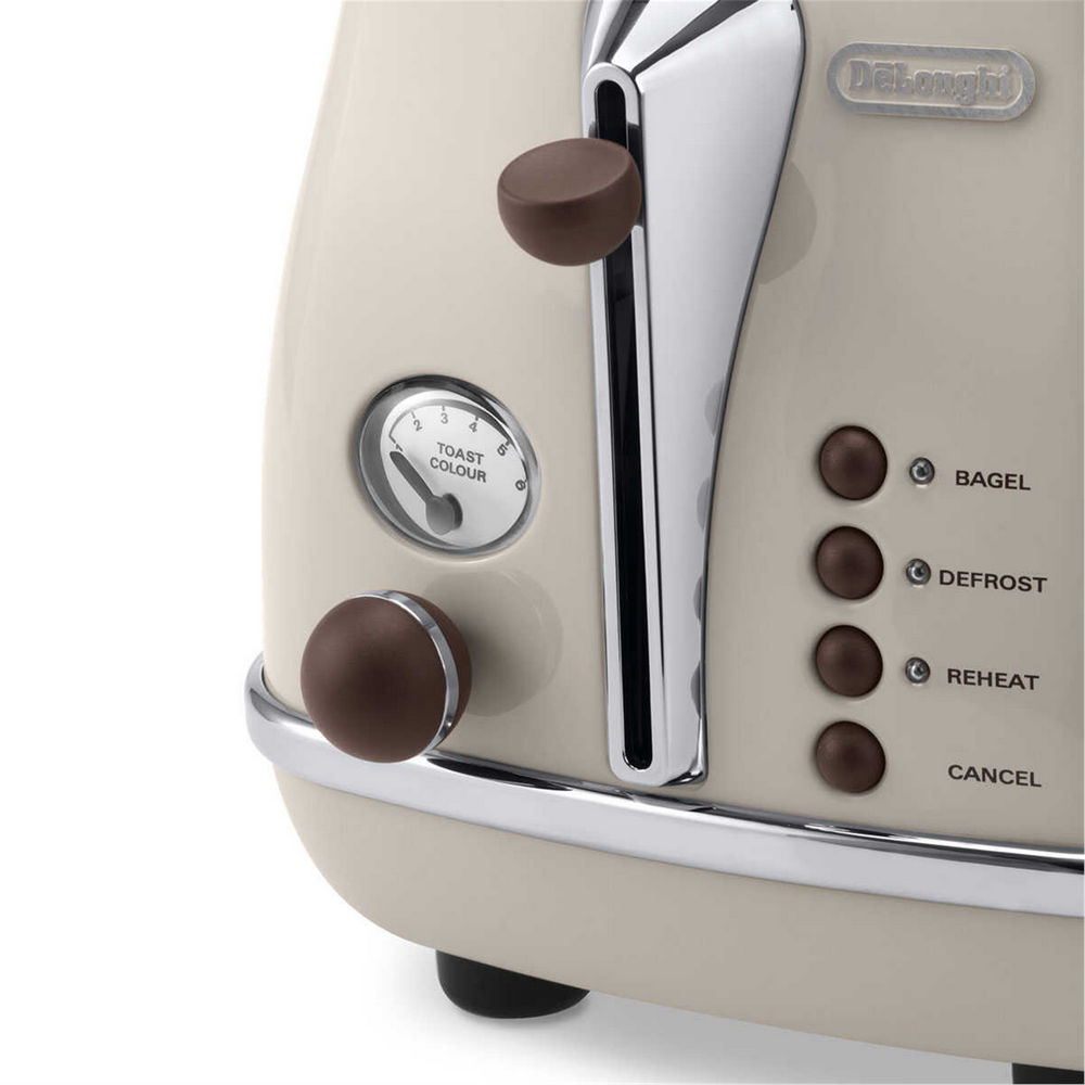 DeLonghi Bej İcona İki Dilim Ekmek Kızartma Makinesi (42000065)