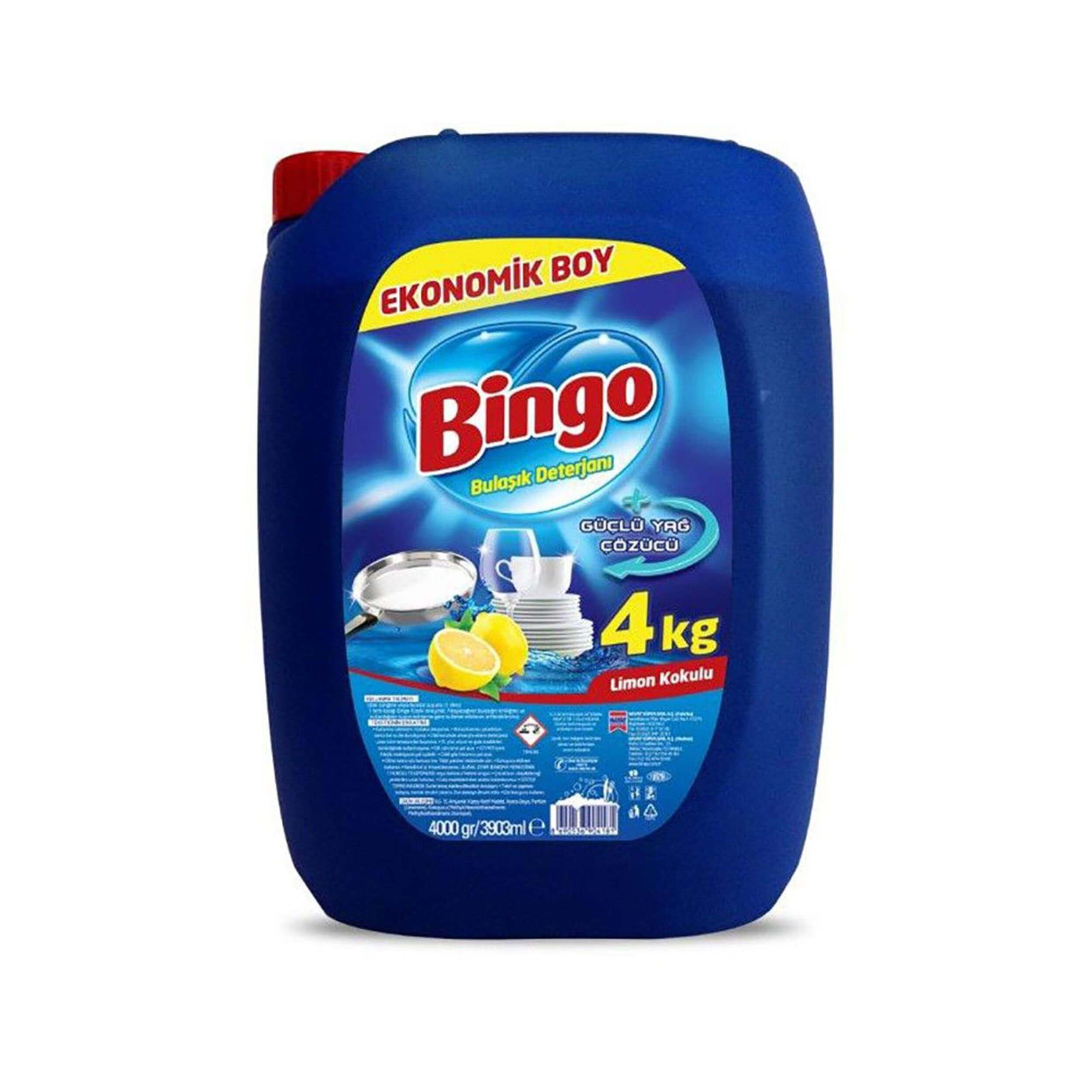 Bingo 4 Kg Hassas Eller Elde Bulaşık Deterjanı (50003493)