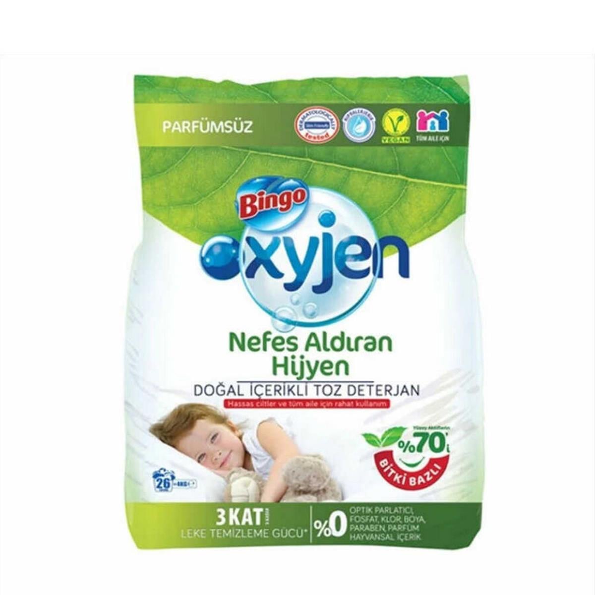 Bingo 4 Kg Oxyjen Matik Doğal Eko Toz Çamaşır Deterjanı (50003585)