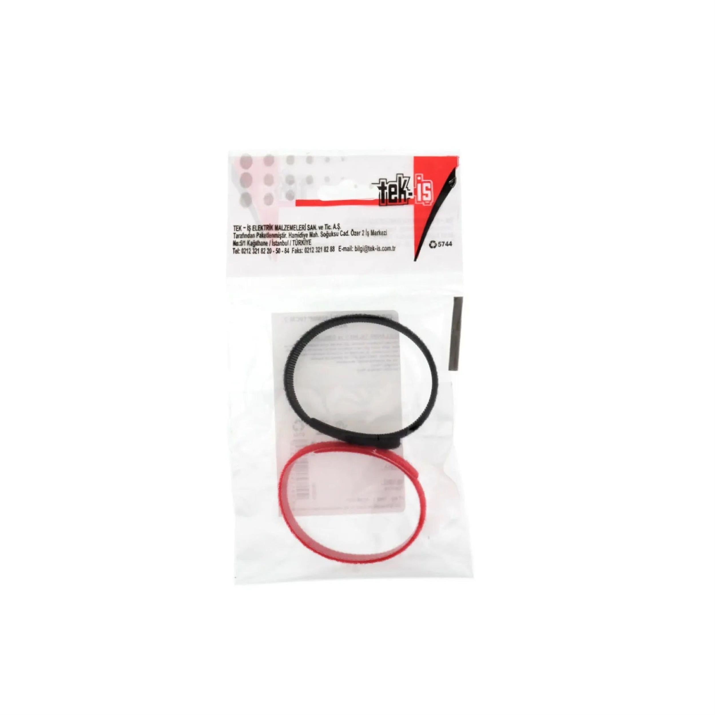 Tek-İş Renkli 10 mm 19 cm Cırt Bant Kablo Düzenleyici (2 Adet) (529333)