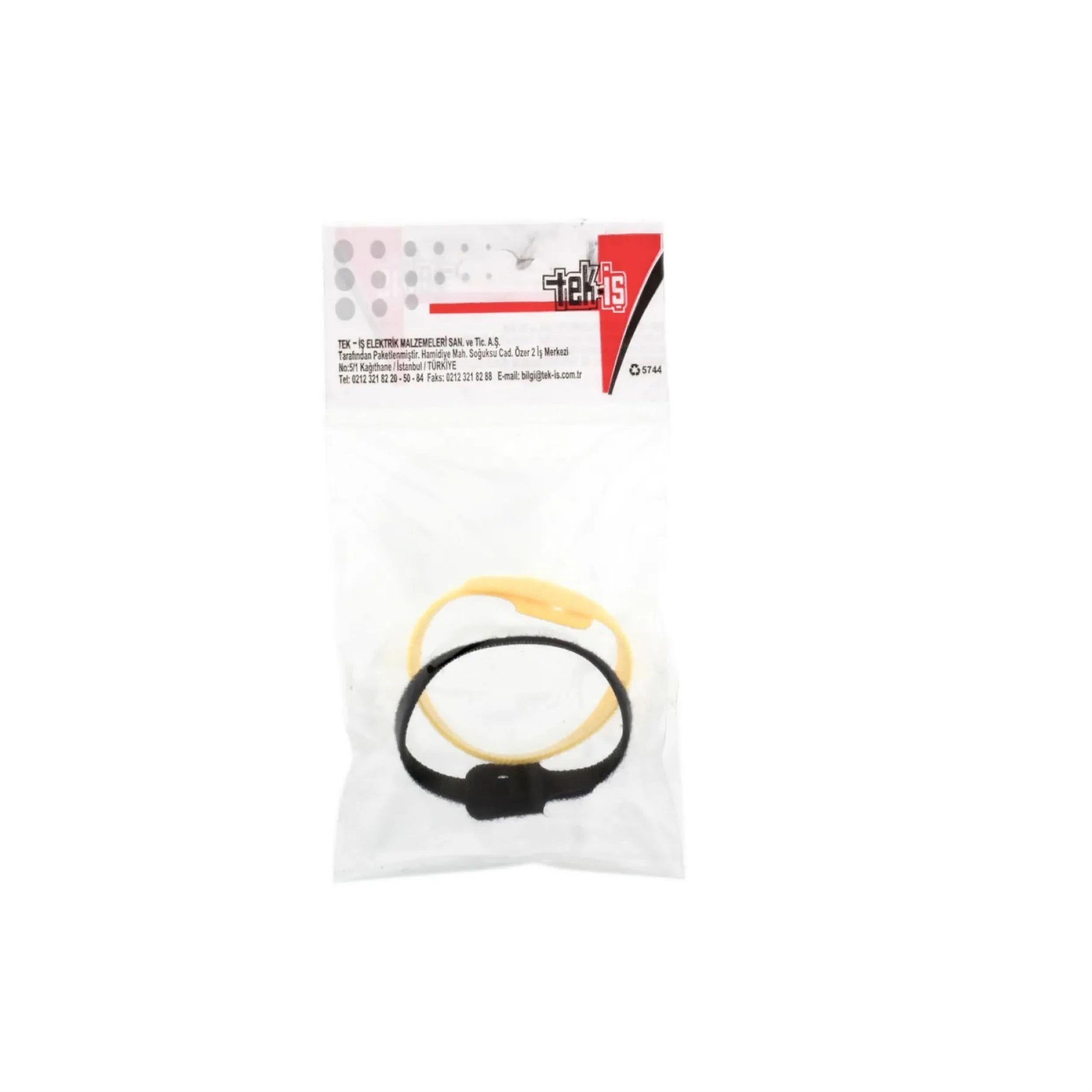 Tek-İş Renkli 10 mm 19 cm Cırt Bant Kablo Düzenleyici (2 Adet) (529333)