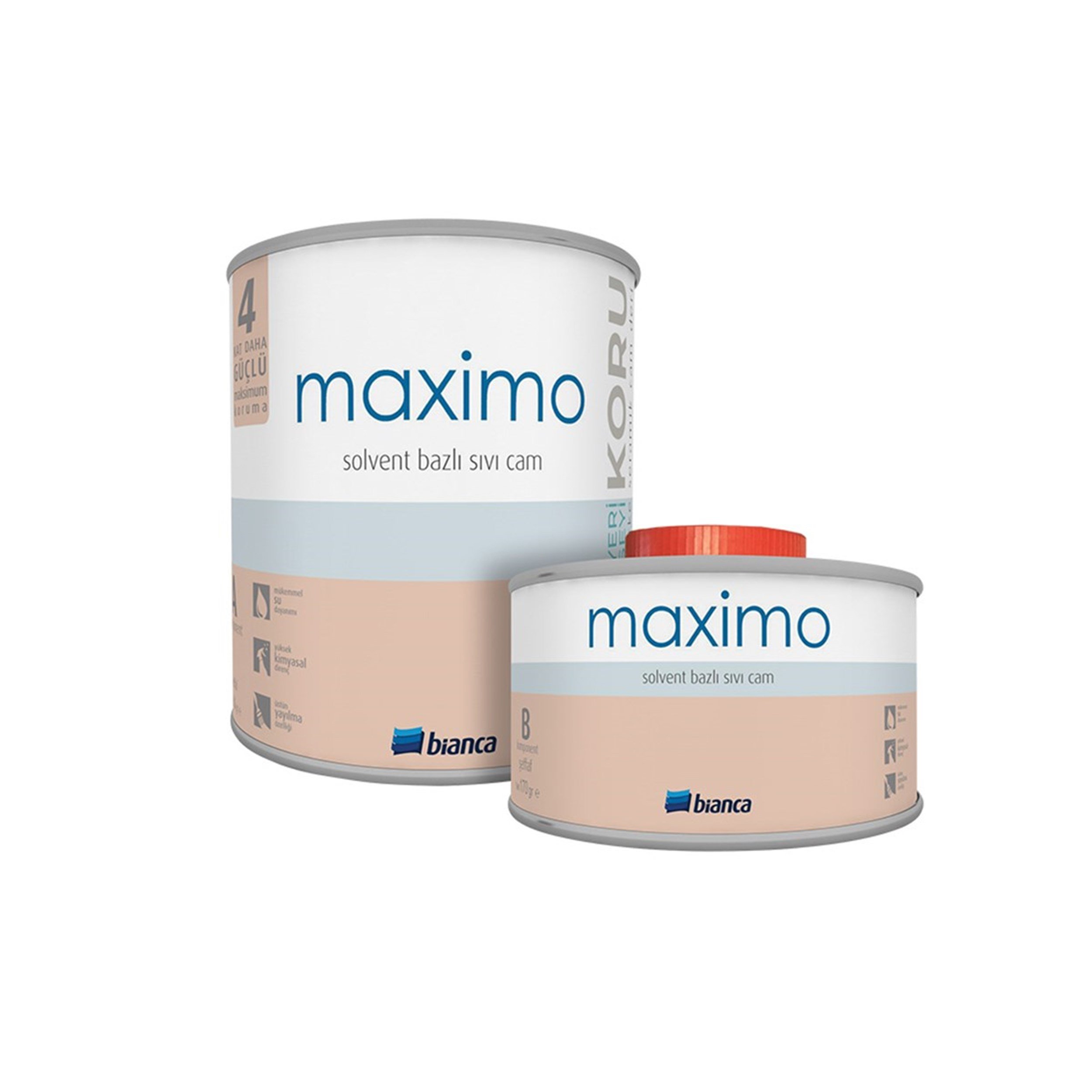 Bianca Sıvı Cam Parlak 500 Gr. Maximo Solvent Bazlı (531P_0000_0.50)