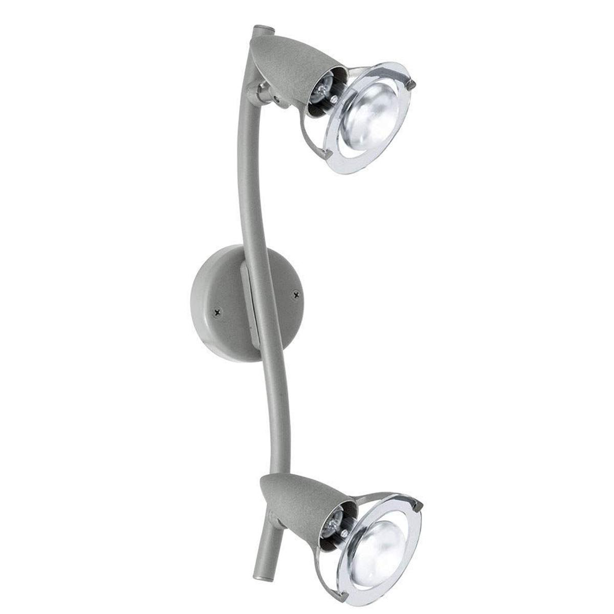 EGLO Gümüş Siyah İkili Duvar Armatürü (6.1.4.29900)