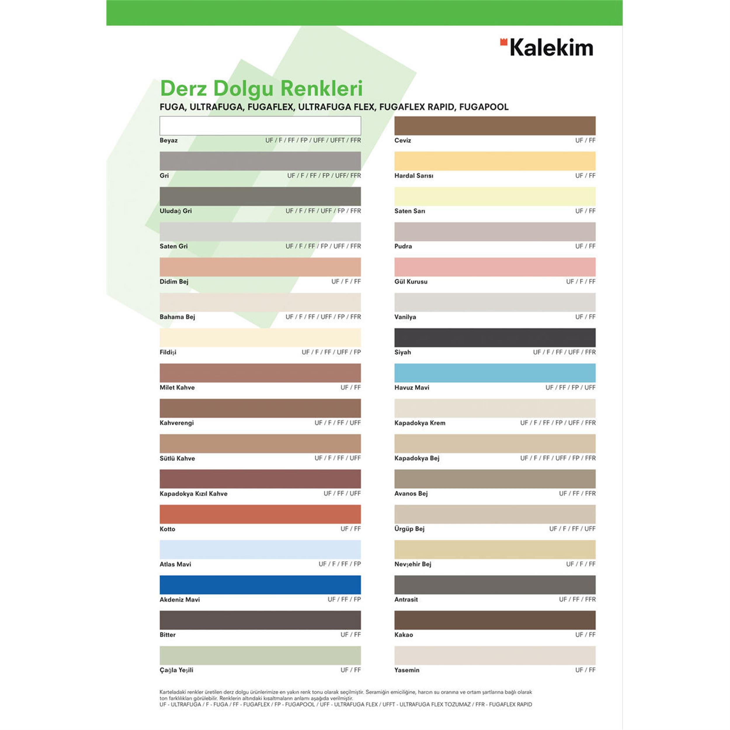 Kalekim Siyah 5 Kg Ultrafuga Derz Dolgu (610060046)