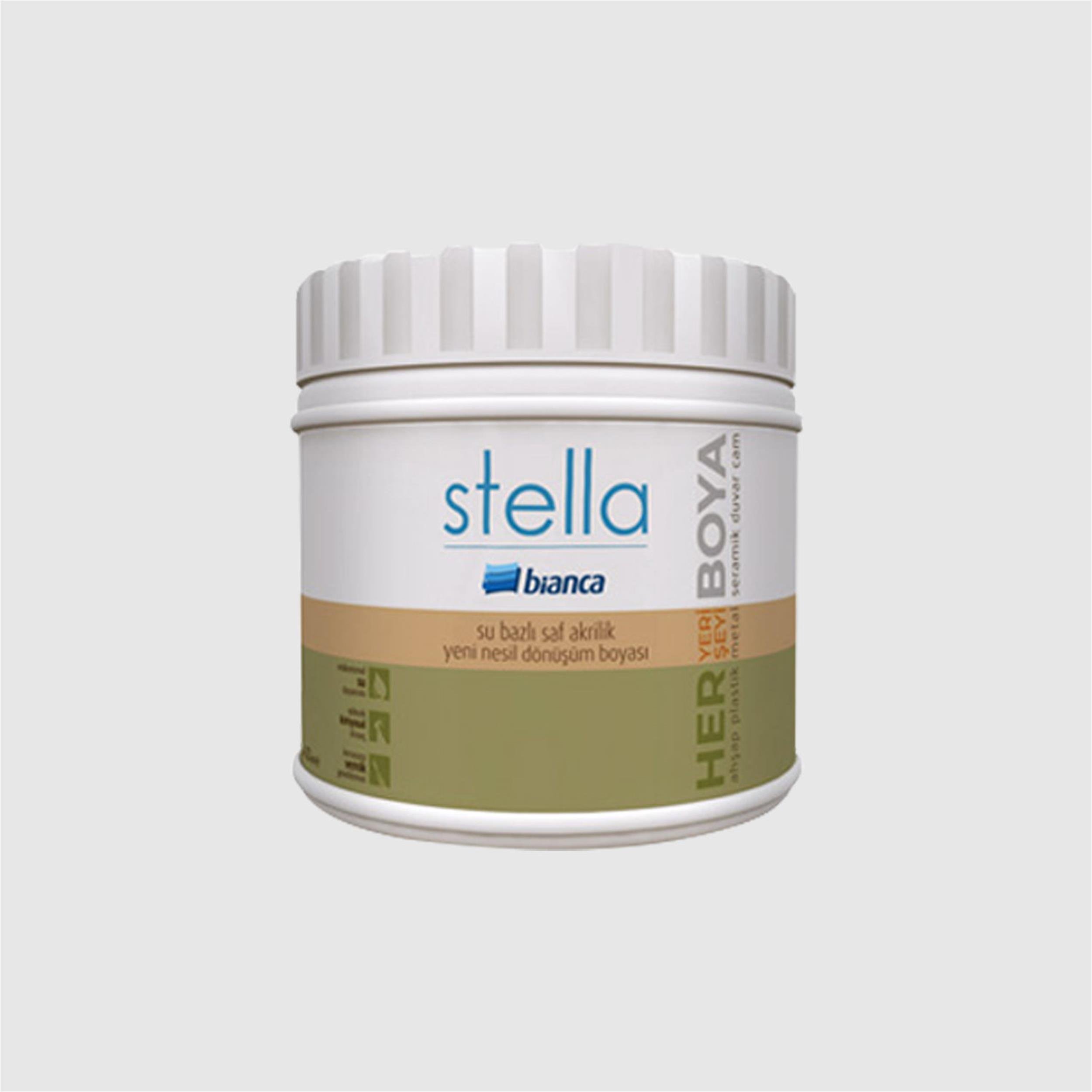 Bianca Antik Beyaz 500 Ml. Stella Su Bazlı Saf Akrilik Boya (611G_1020_0.50)