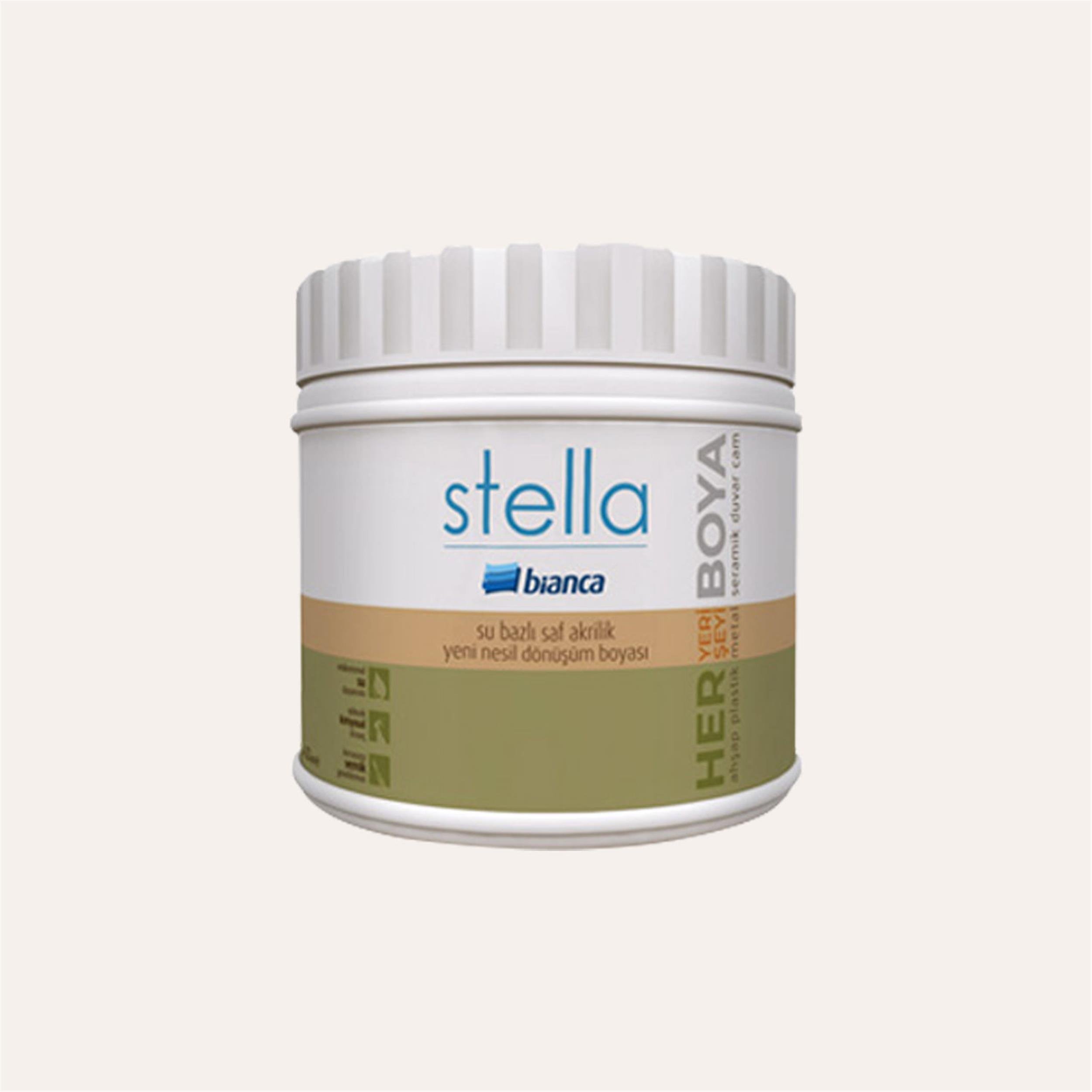 Bianca Mistik Beyaz 500 Ml. Stella Su Bazlı Saf Akrilik Boya (611G_1055_0.50)